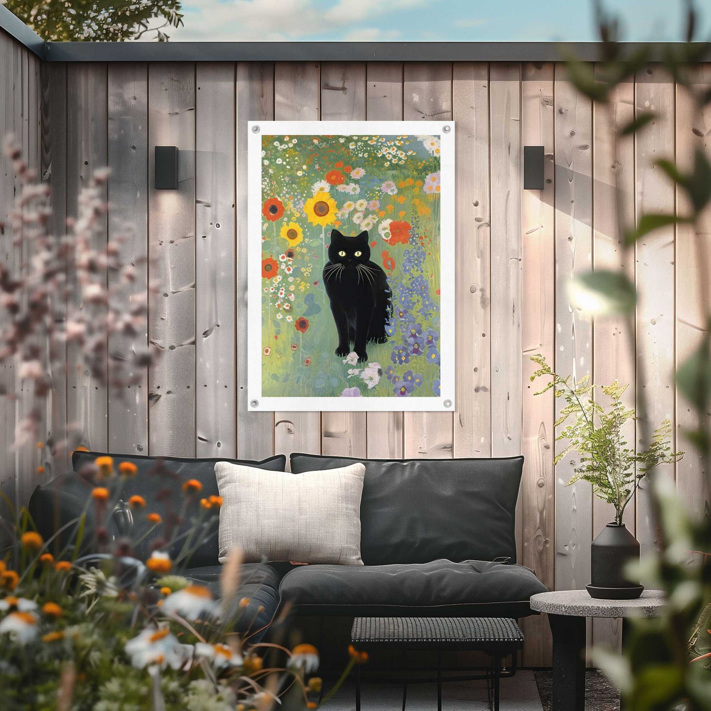 Outdoor Art Gustav's Cat 70x50