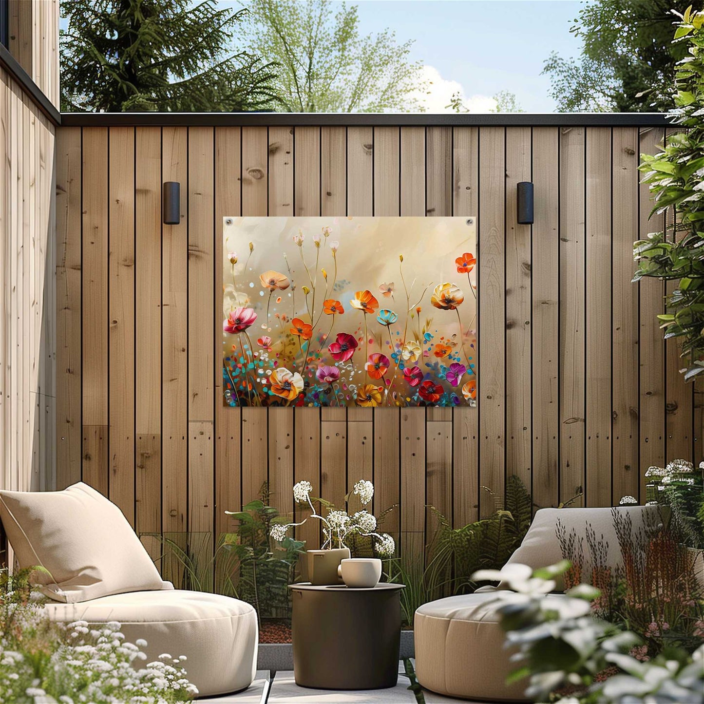 Outdoor Art Summer Flowers 50x70