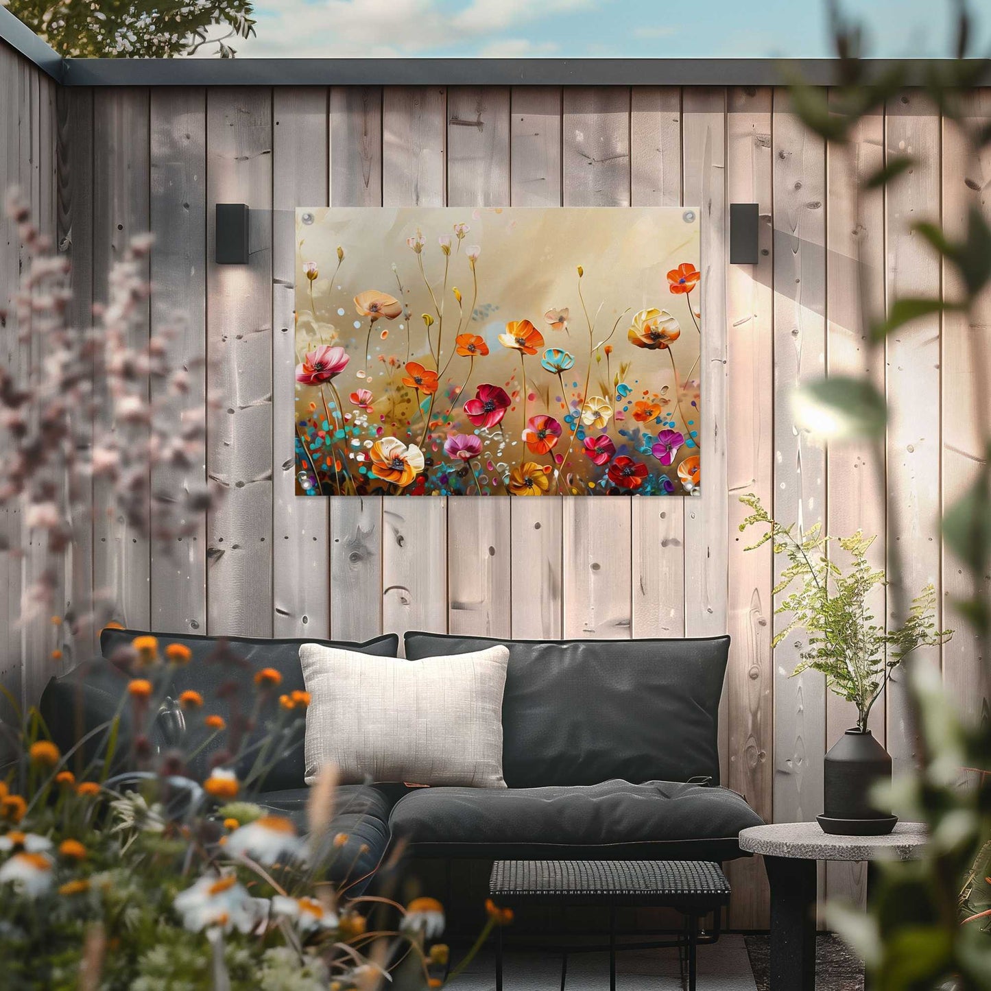 Outdoor Art Summer Flowers 50x70