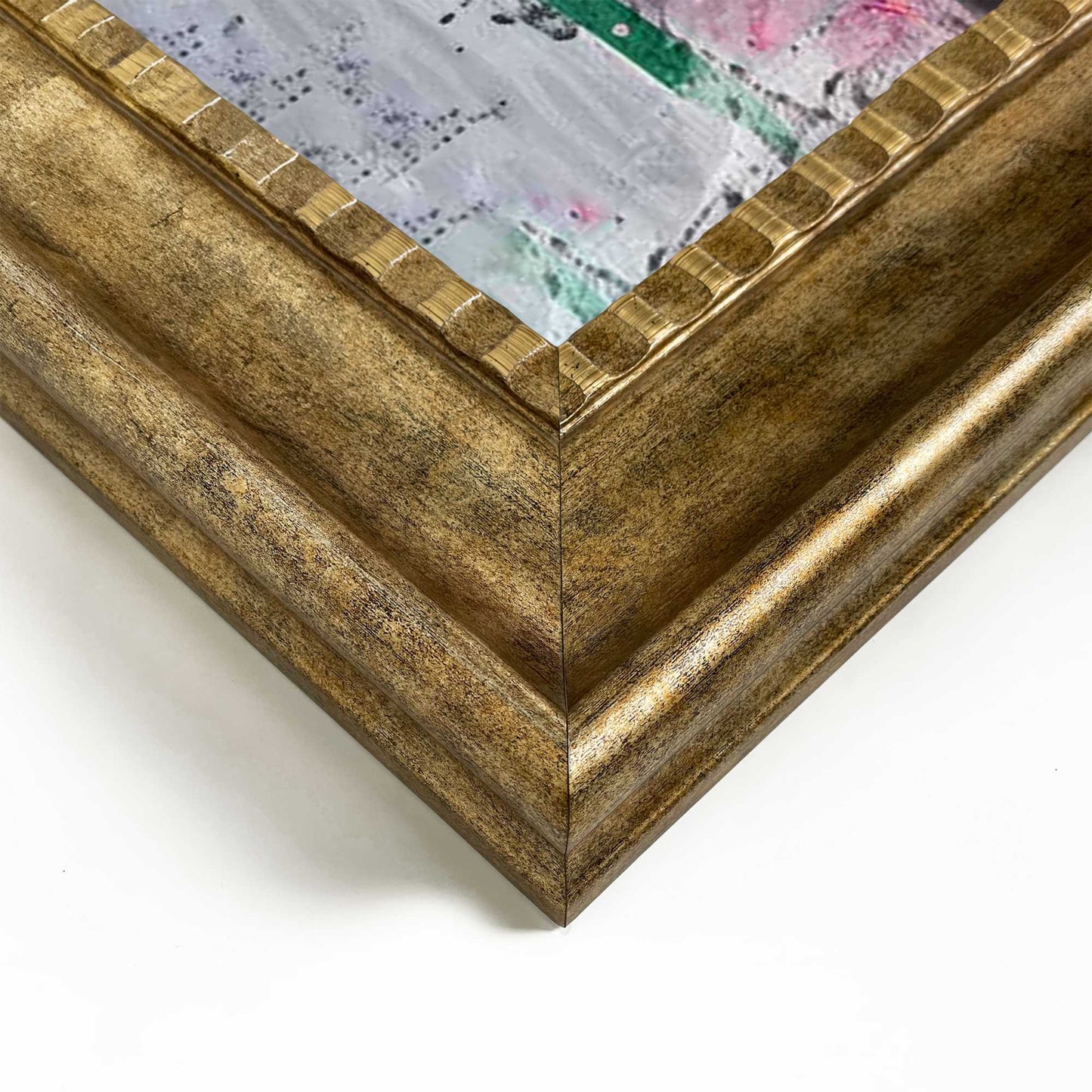 Stylish print in baroque frame Balloon Girl Colourful 65x55