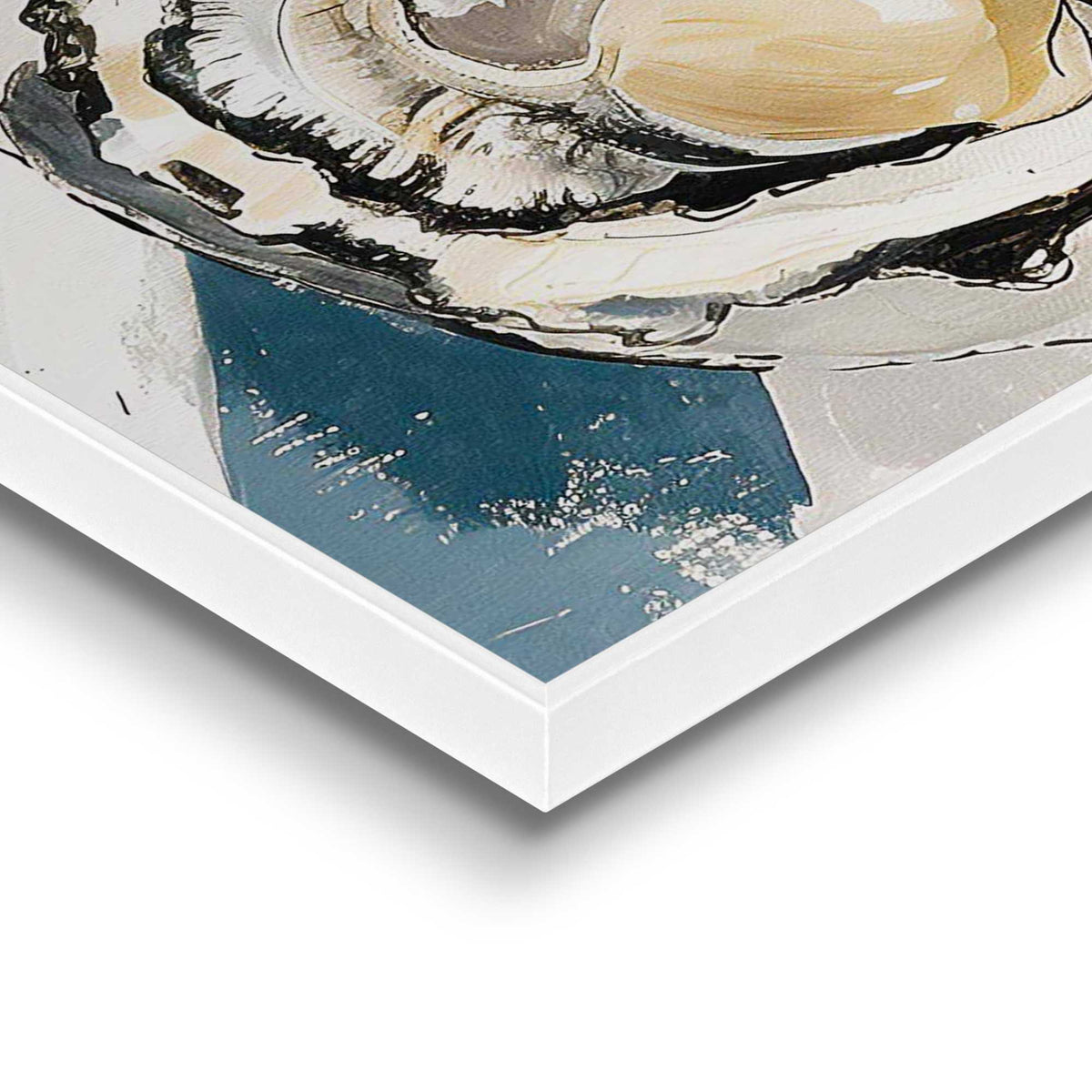 Framed in White Oysters 50x40