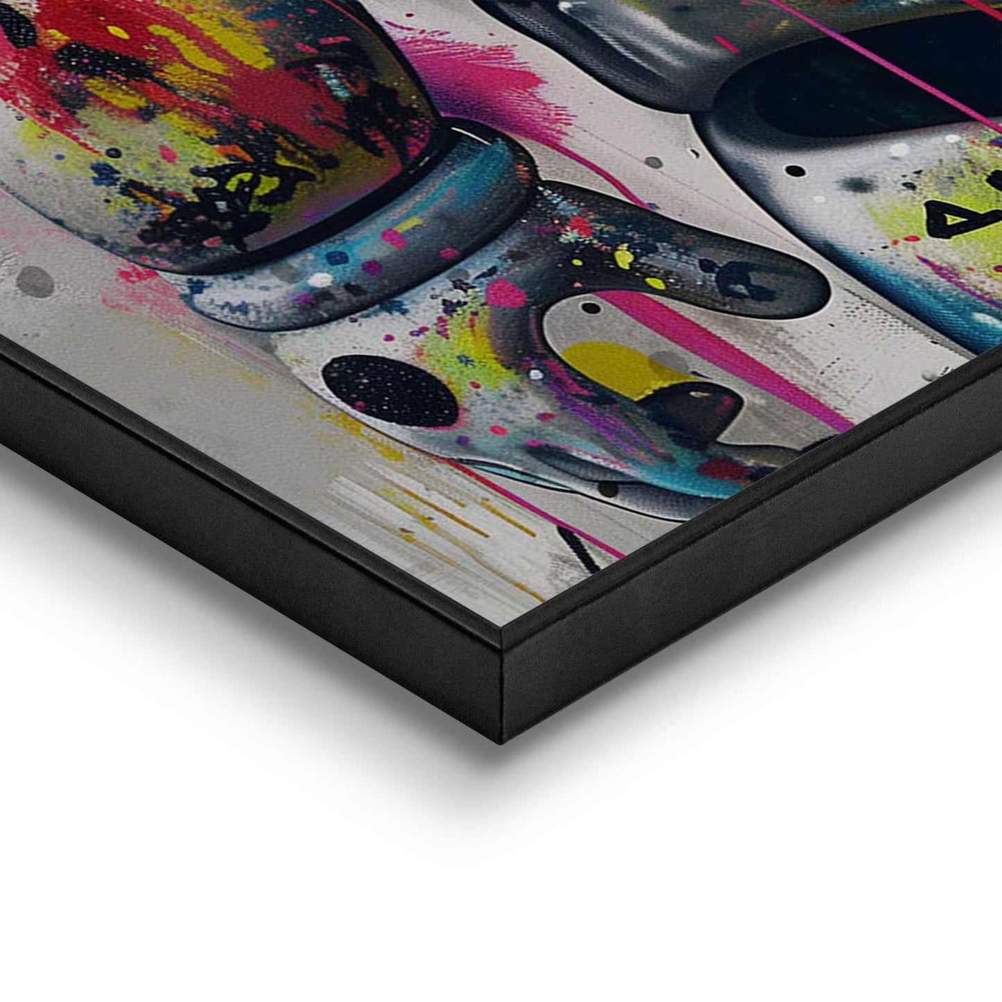 Framed in Black Bear - streetart 70x50