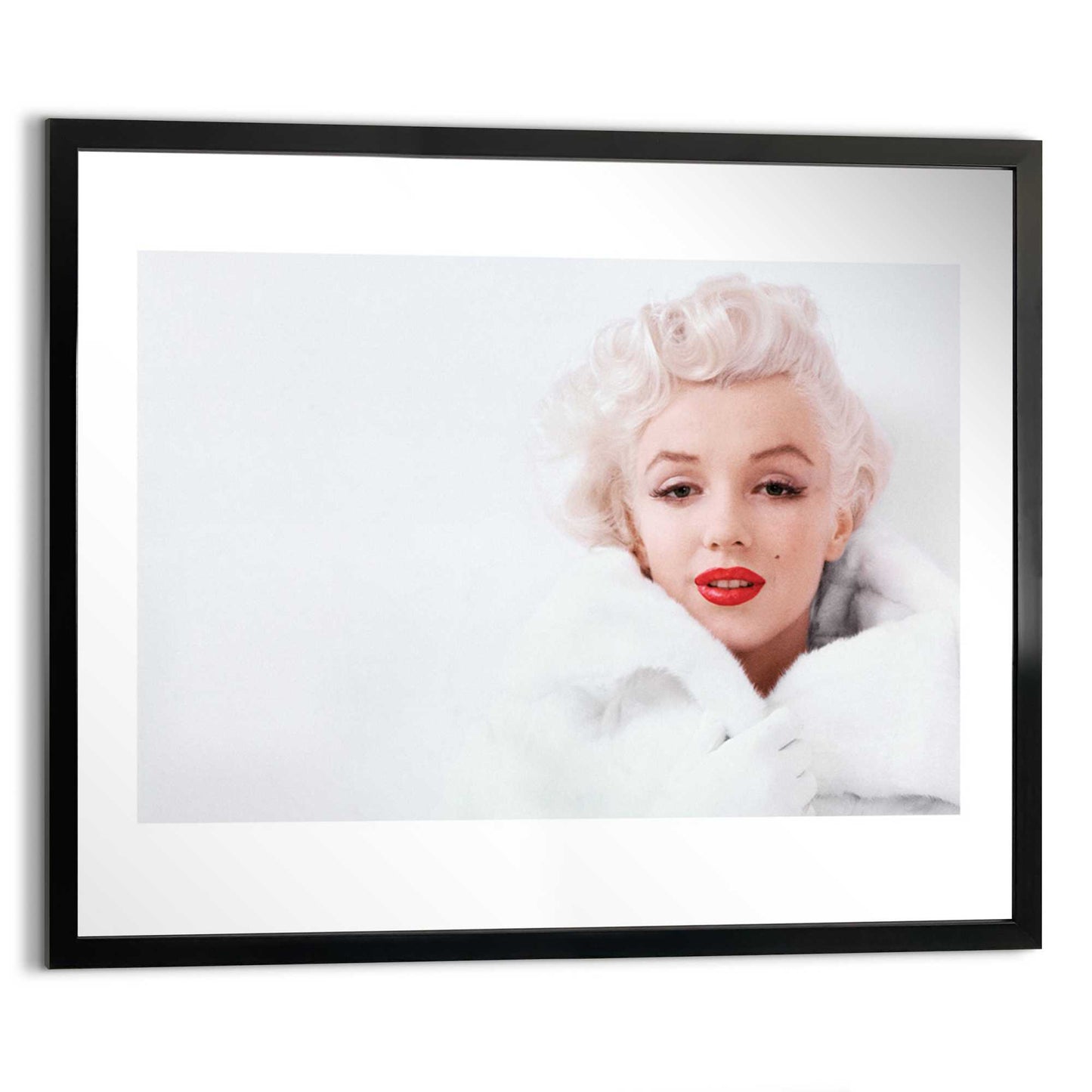 Iconic print in Frame Marilyn Monroe - white 40x50