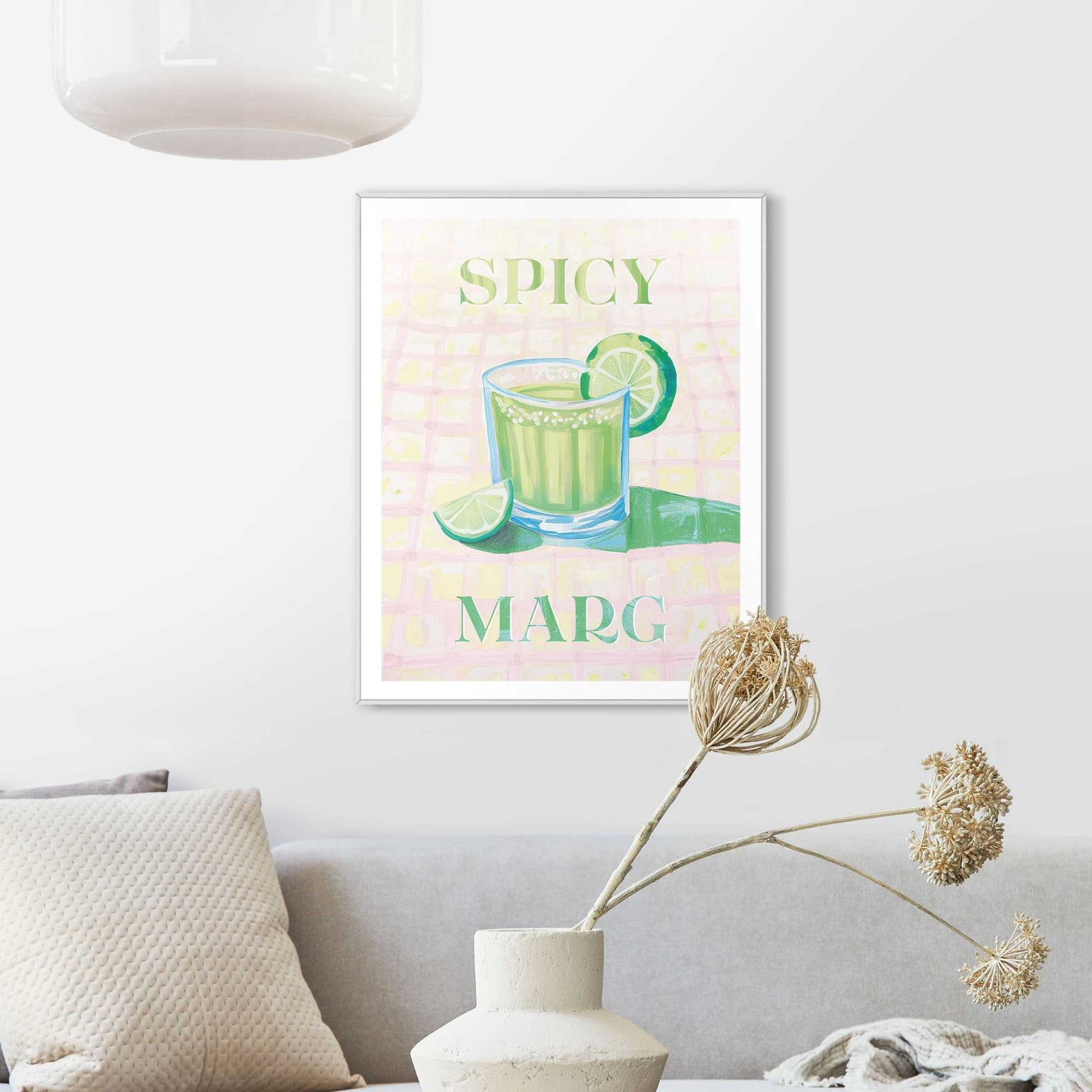 Framed in White Spicy Marg II 50x40