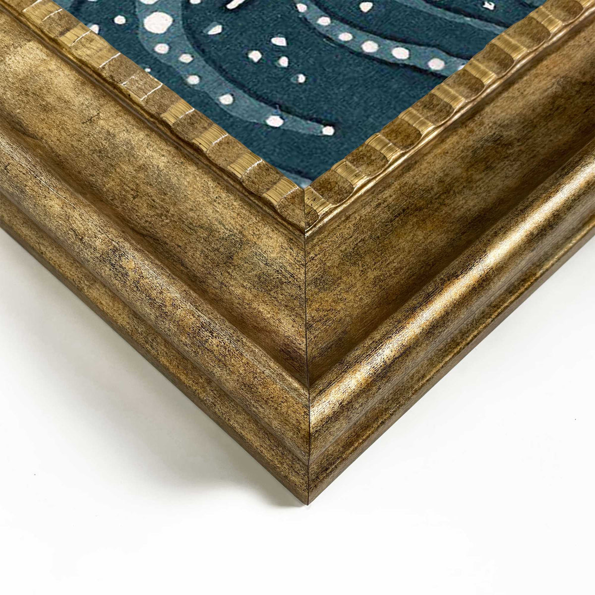 Stylish print in baroque frame Hokusai - the great wave 65x55