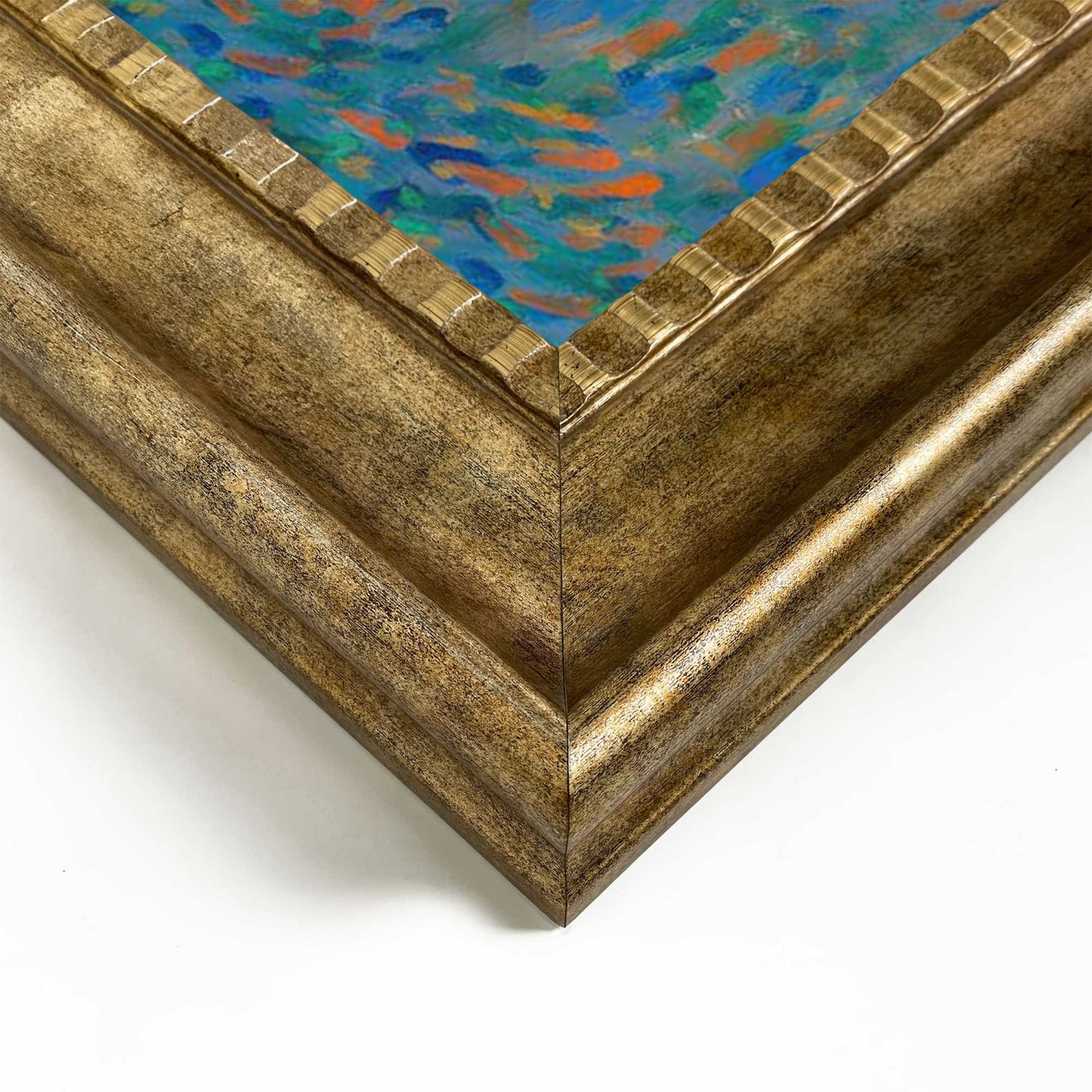 Stylish print in baroque frame Van Gogh - self portrait art edition 65x55