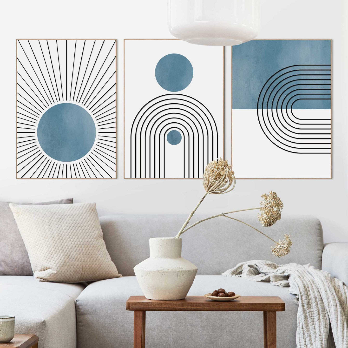 Framed in Wood Universe Abstract 70x50