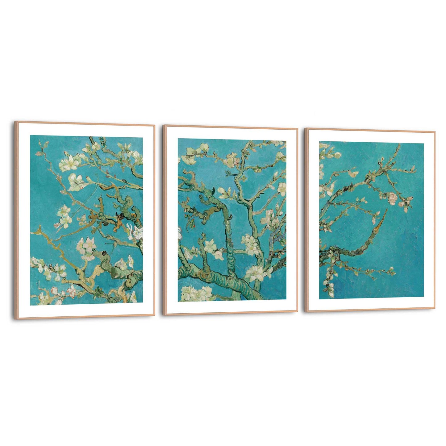 Framed in Wood Van Gogh - almondblossom 40x30