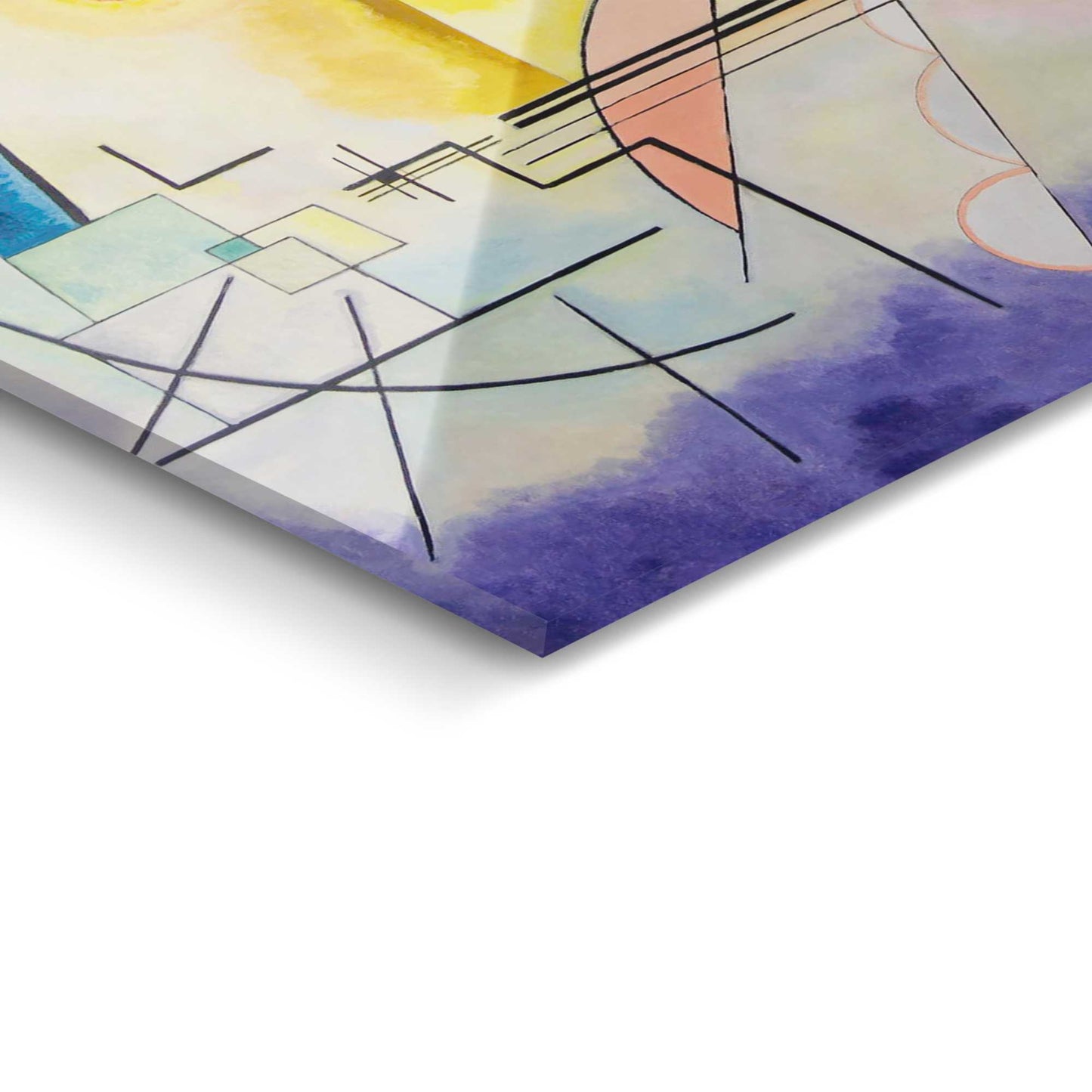 Acrylic painting Kandinsky Jaune Rouge Bleu 50x70