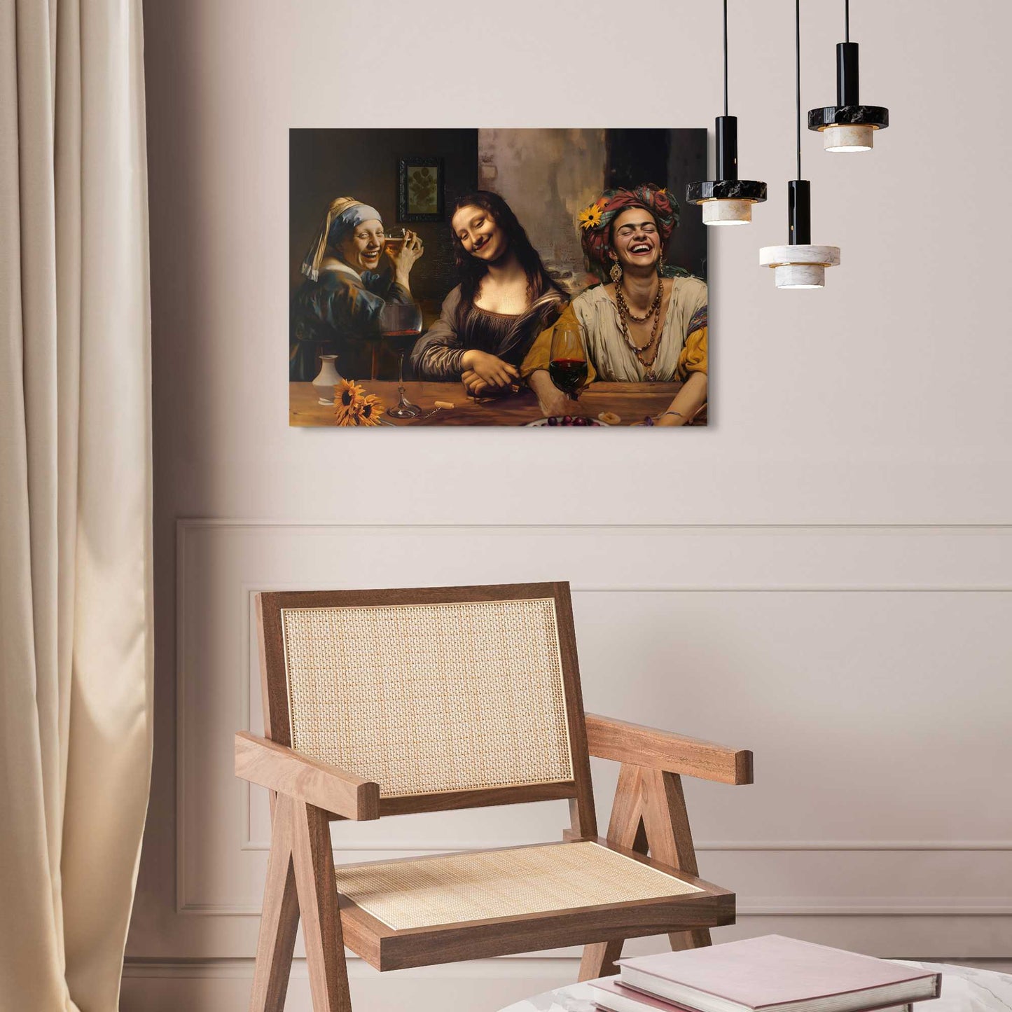 Acrylic painting Girls Night Out 50x70