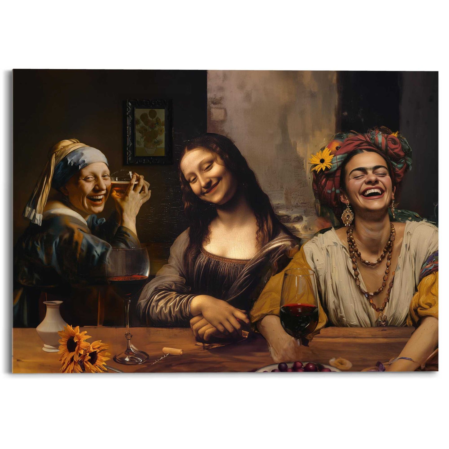 Acrylic painting Girls Night Out 50x70