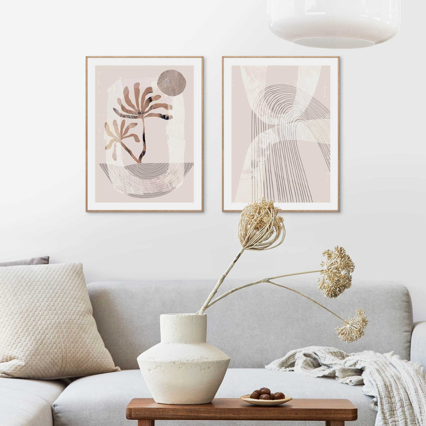 Framed in Wood Graphic Nature Set II 40x30