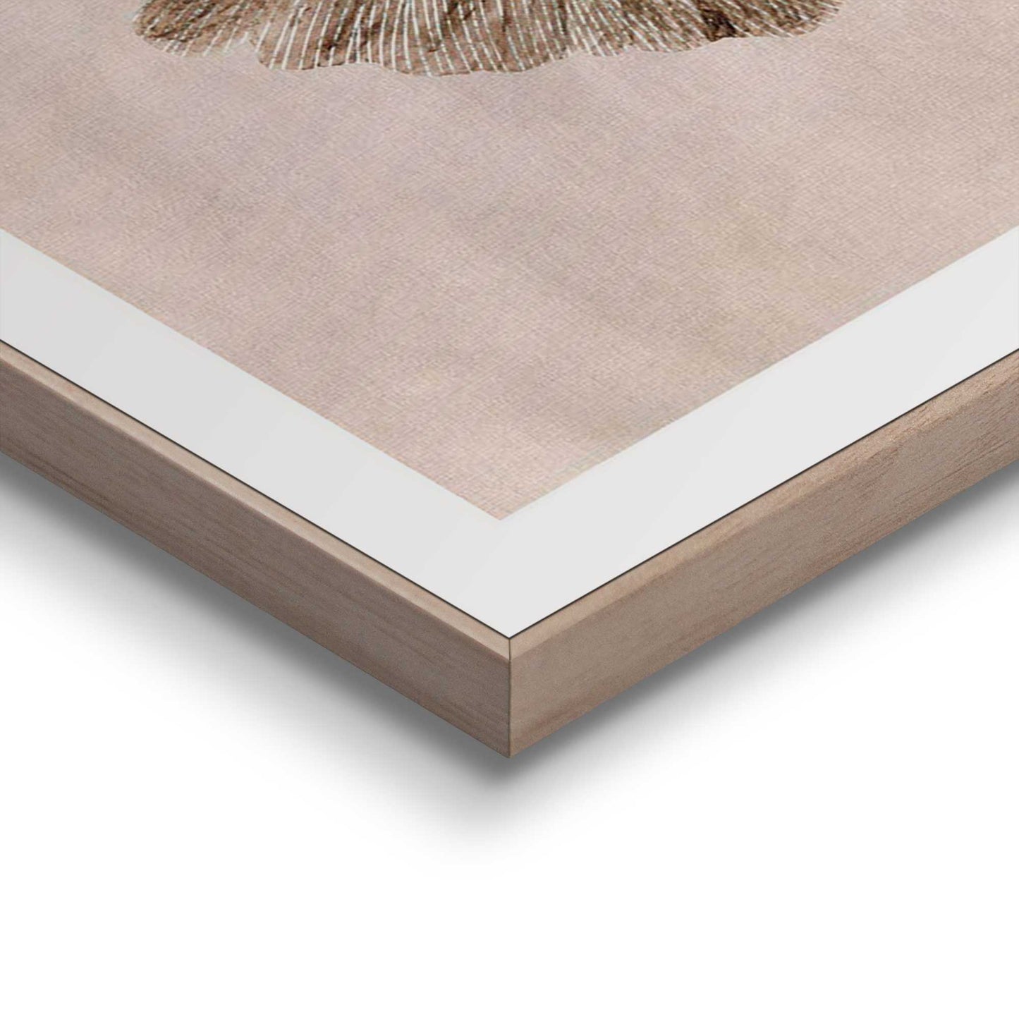 Framed in Wood Ginkgo Leaves 70x50