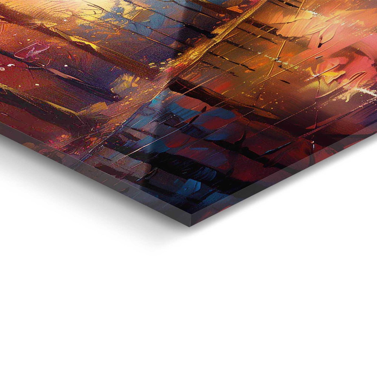 Acrylic painting Evening Walk 50x70