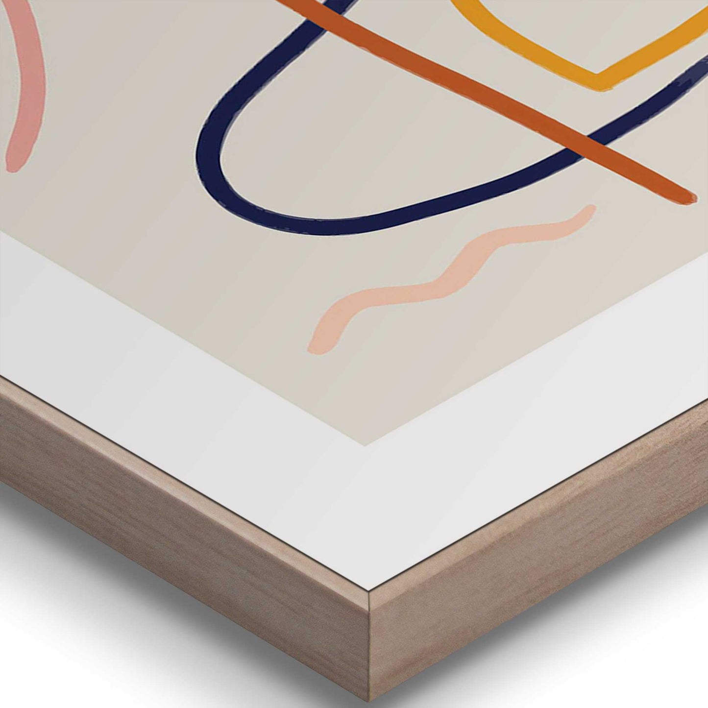 Framed in Wood Drawing Set 40x30