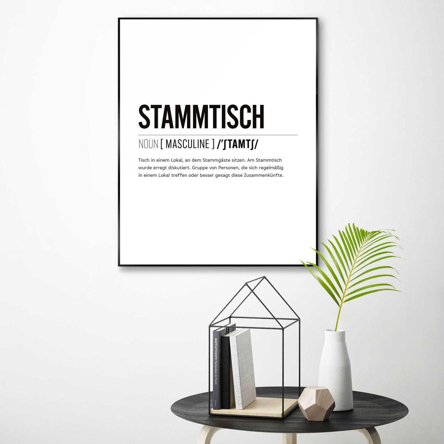Framed in Black Stammtisch 50x40