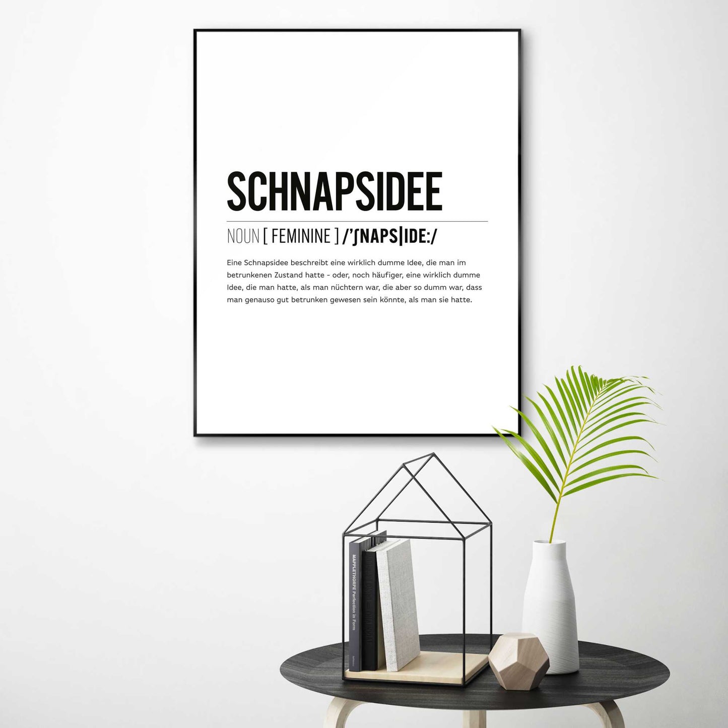 Framed in Black Schnapsidee 50x40