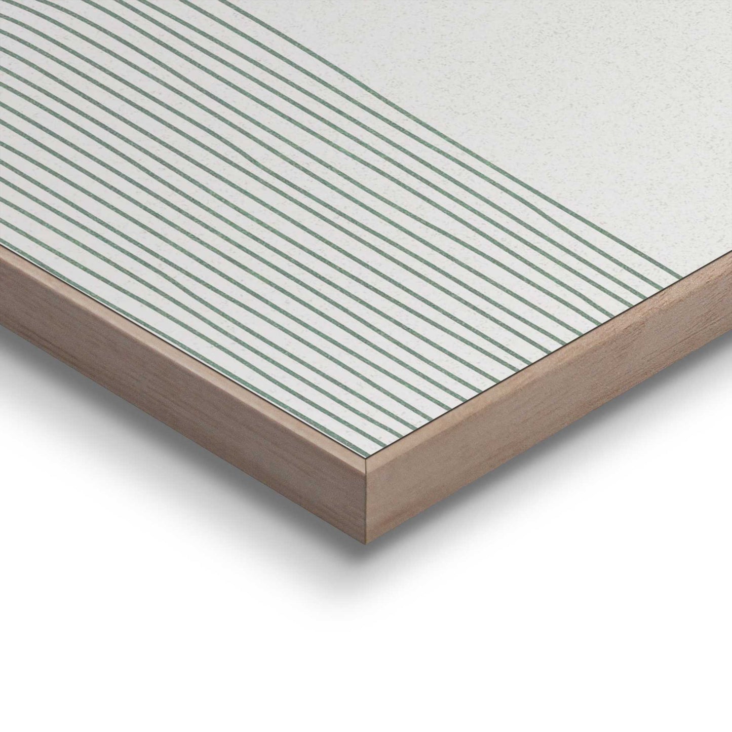 Framed in Wood Green Shapes 40x30