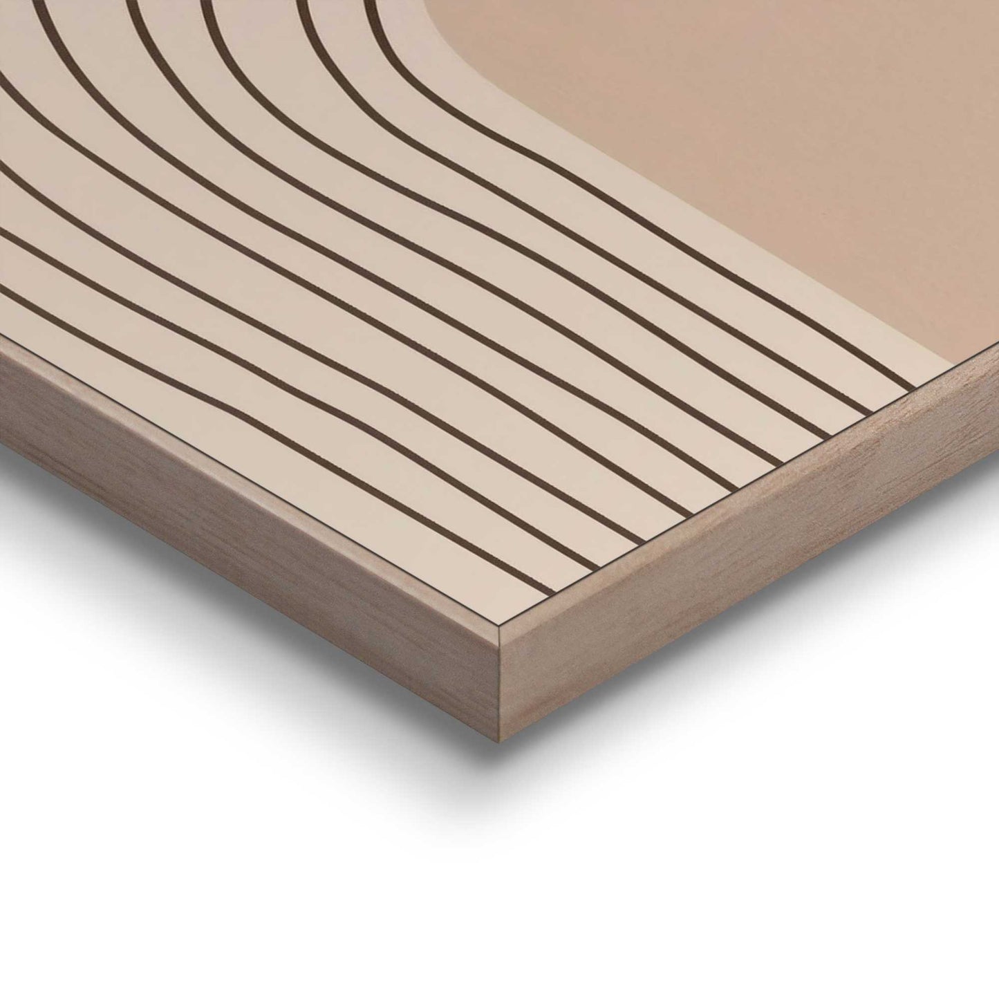 Framed in Wood Natural lines 40x30