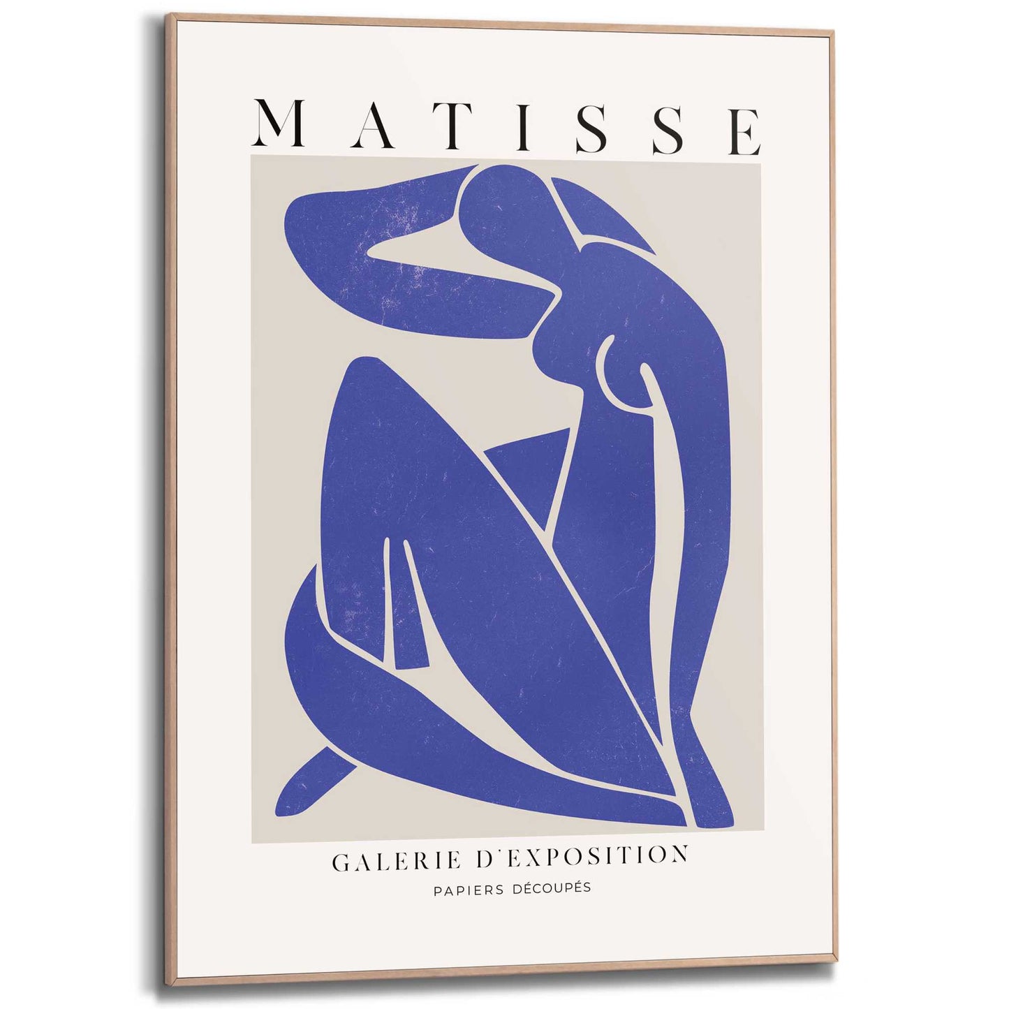 Framed in Wood Matisse - Blue Figure 70x50