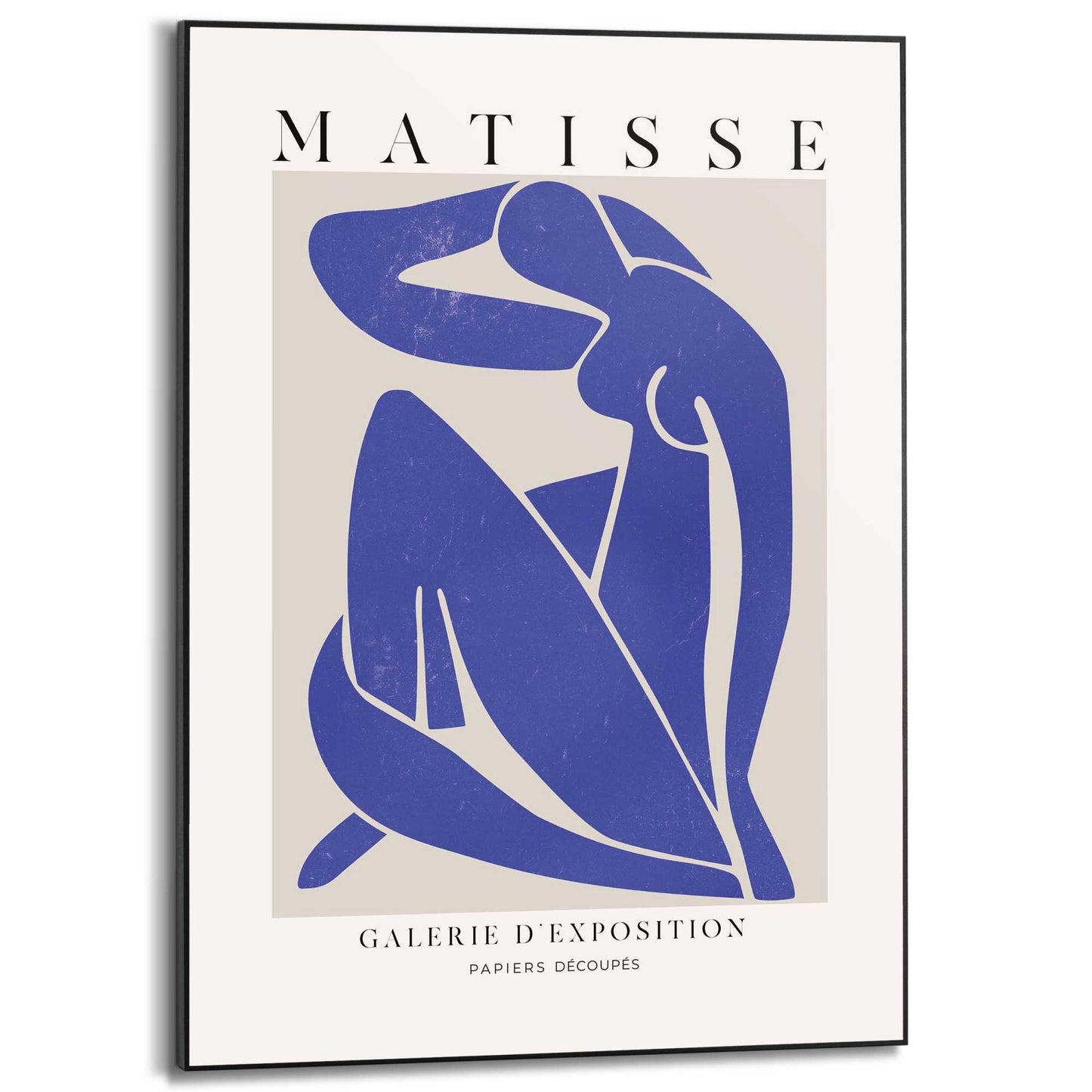 Framed in Black Matisse Blue Figure 70x50