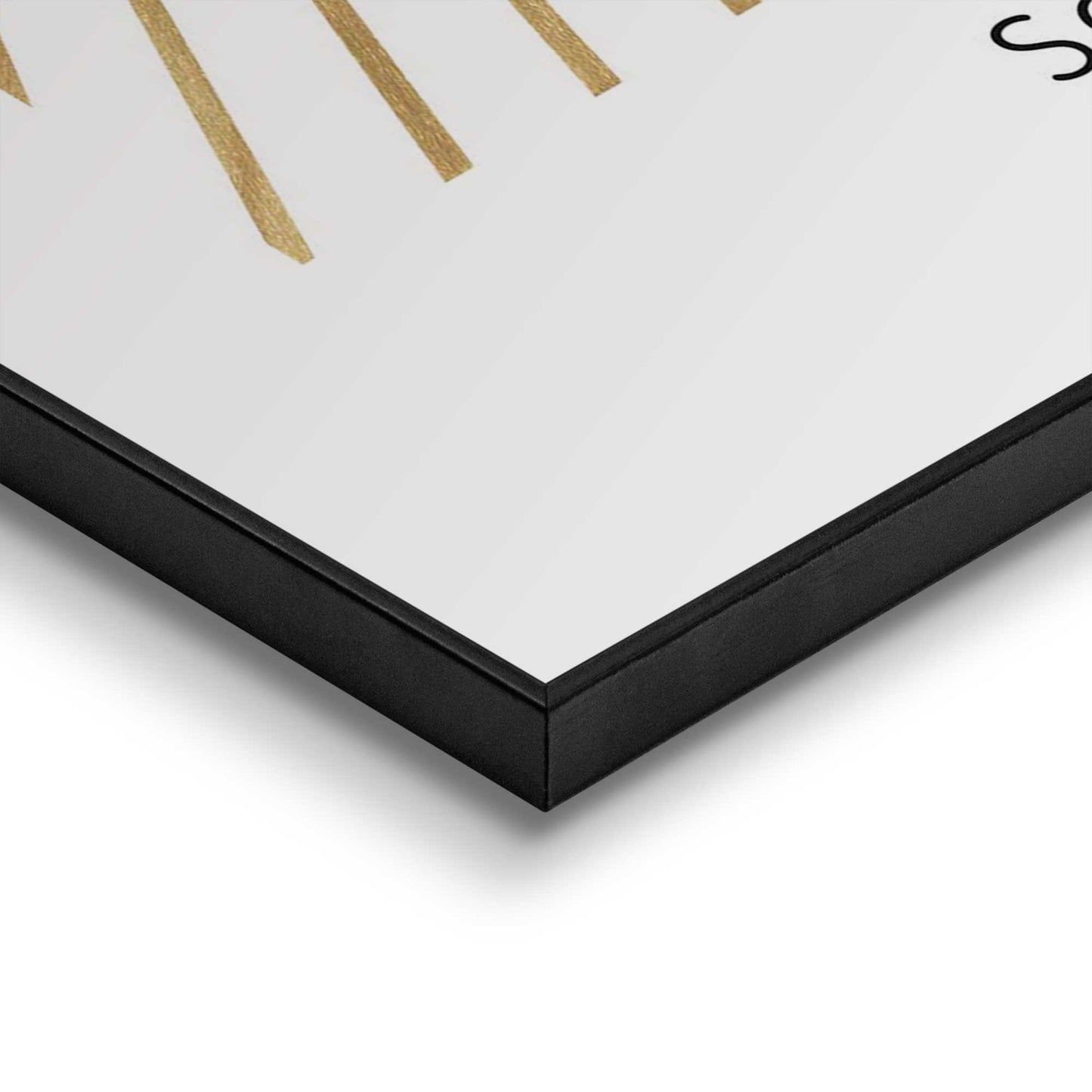 Framed in Black Soleil & Lune 70x50