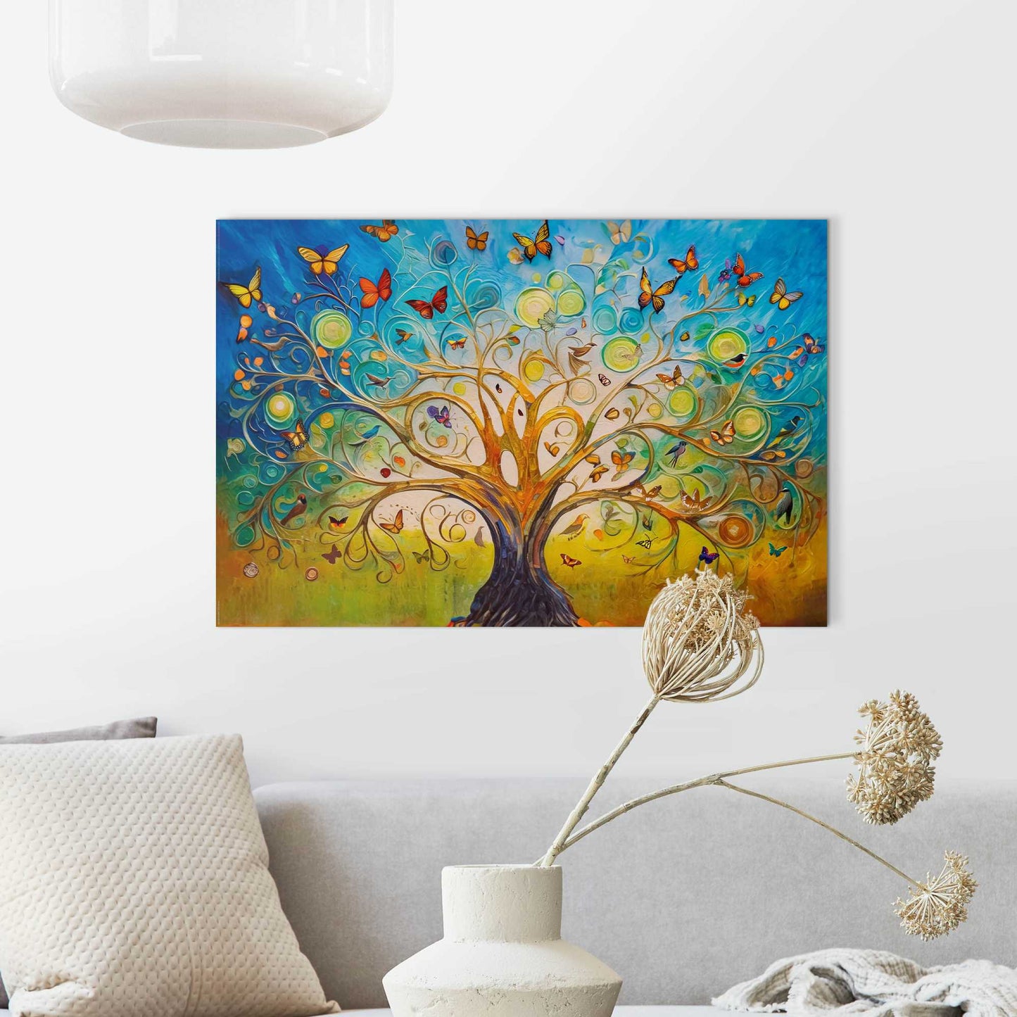 Painting Colourful Tree of Life 60x90