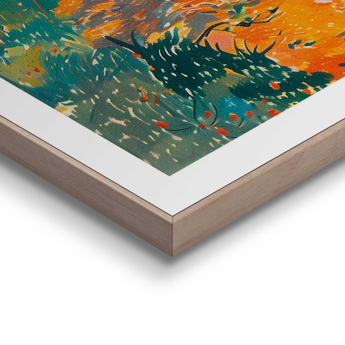 Framed in Wood Autumn path 70x50