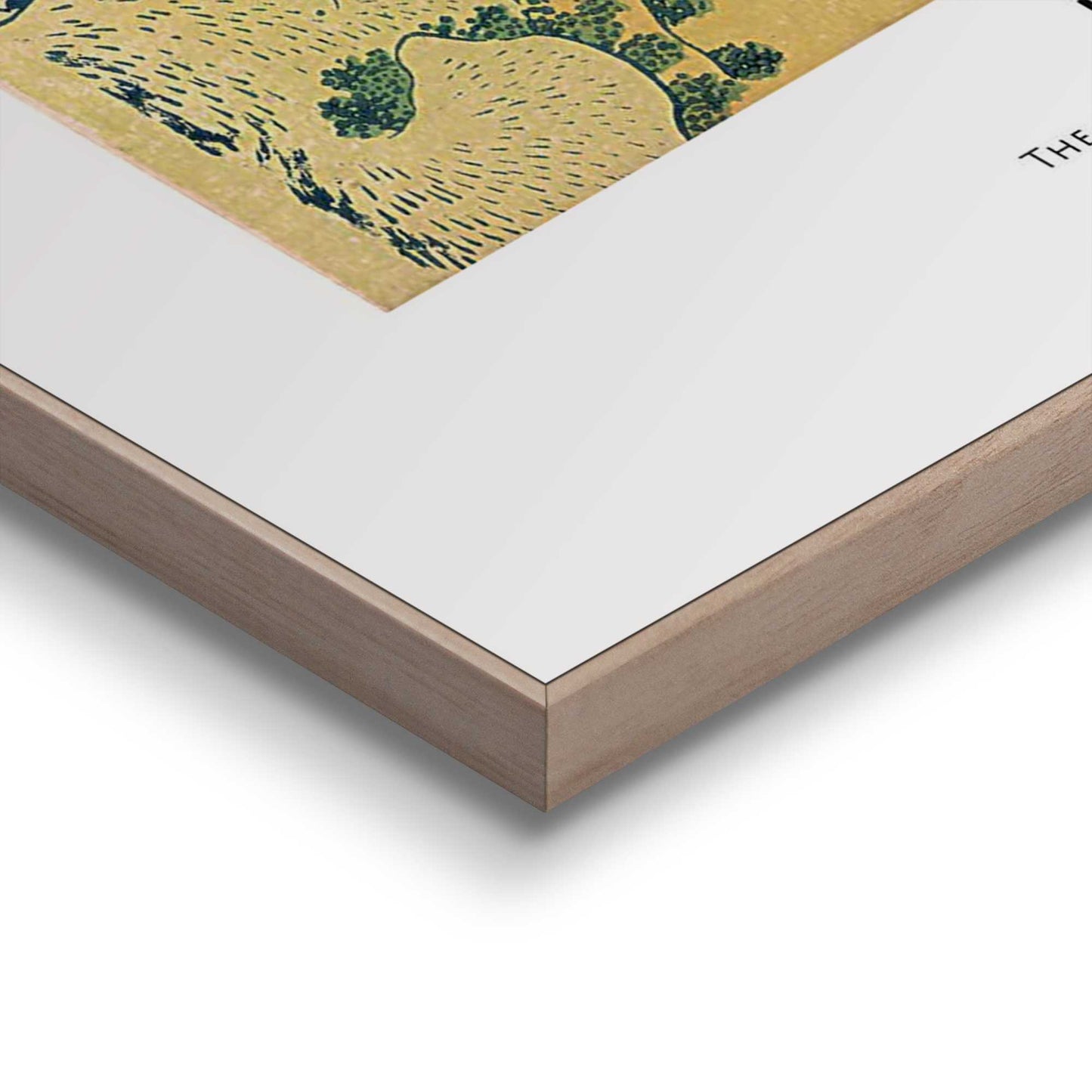 Framed in Wood Hokusai - Waterfall 70x50