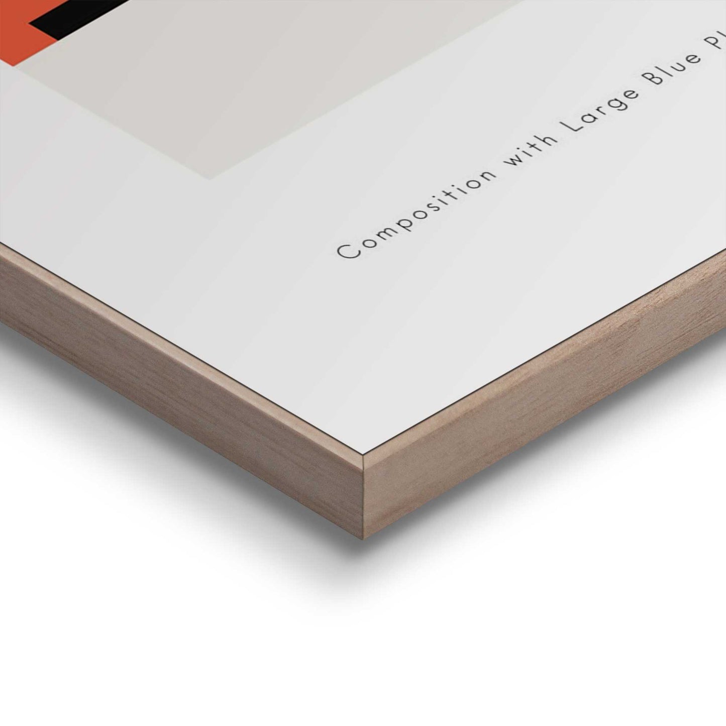 Framed in Wood Mondriaan II - bright colours 70x50