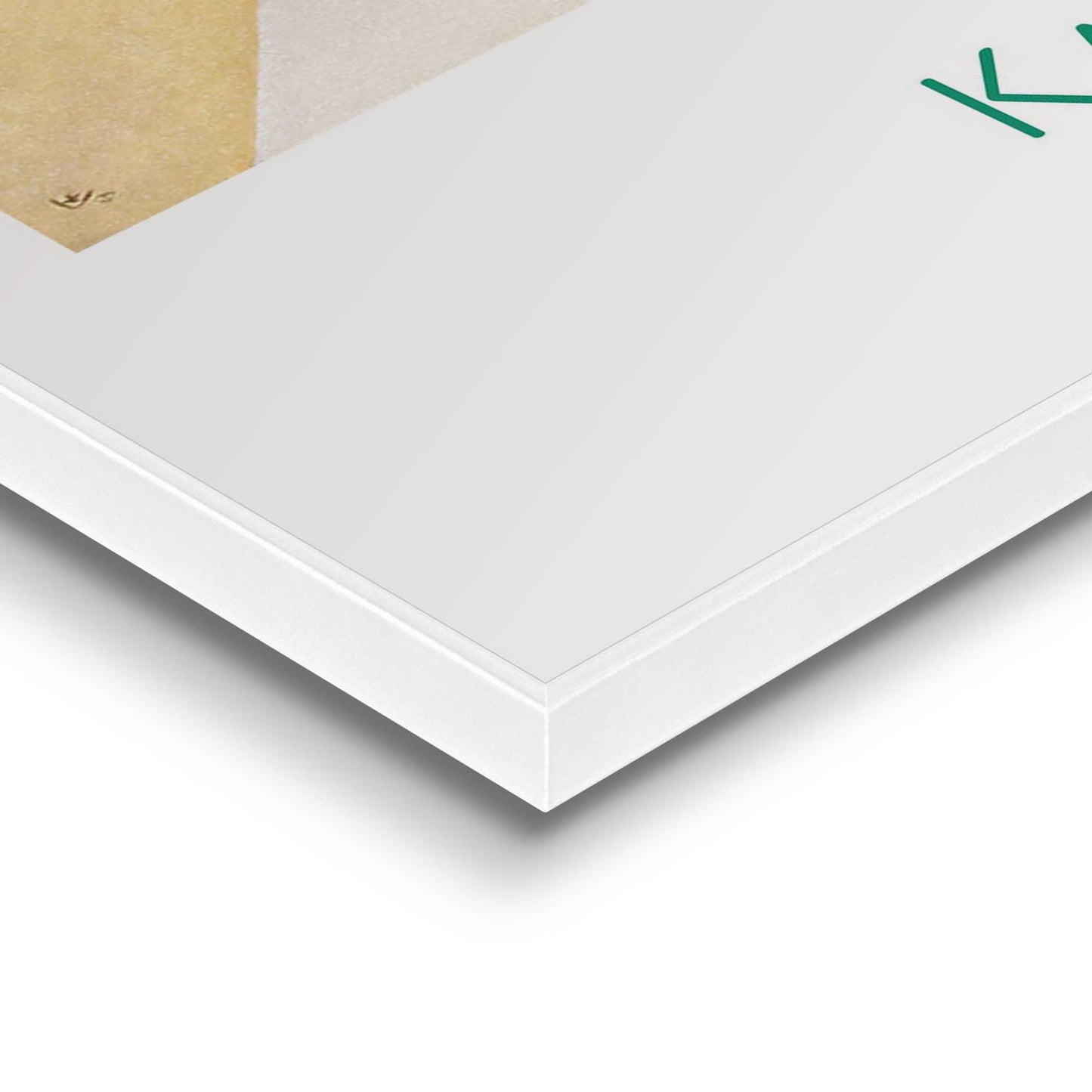 Framed in White Wassily Kandinsky - Circles in circle 50x40