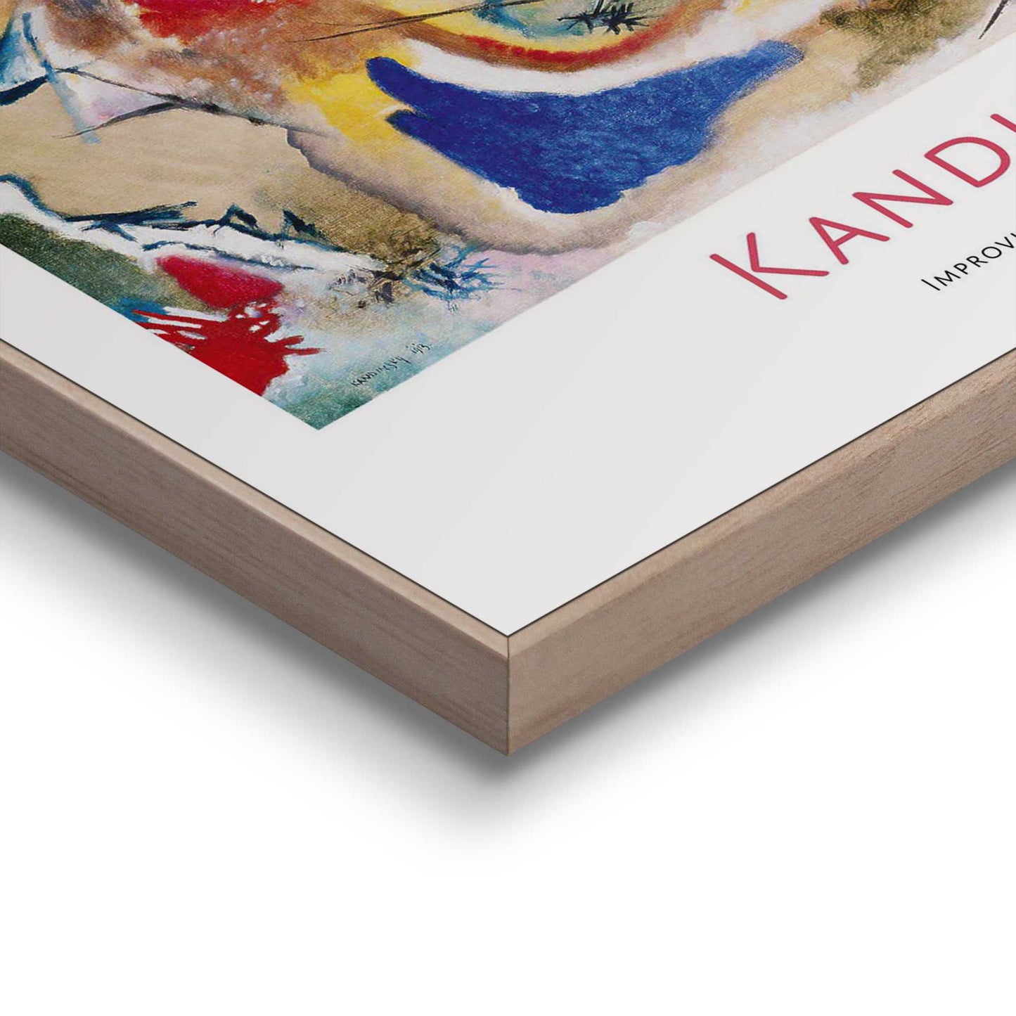 Framed in Wood Wassily Kandinsky - Improvisation Dreamy 50x40