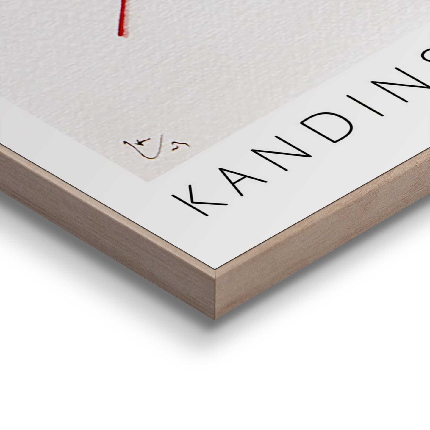 Framed in Wood Wassily Kandinsky - Tensione Delicata 70x50