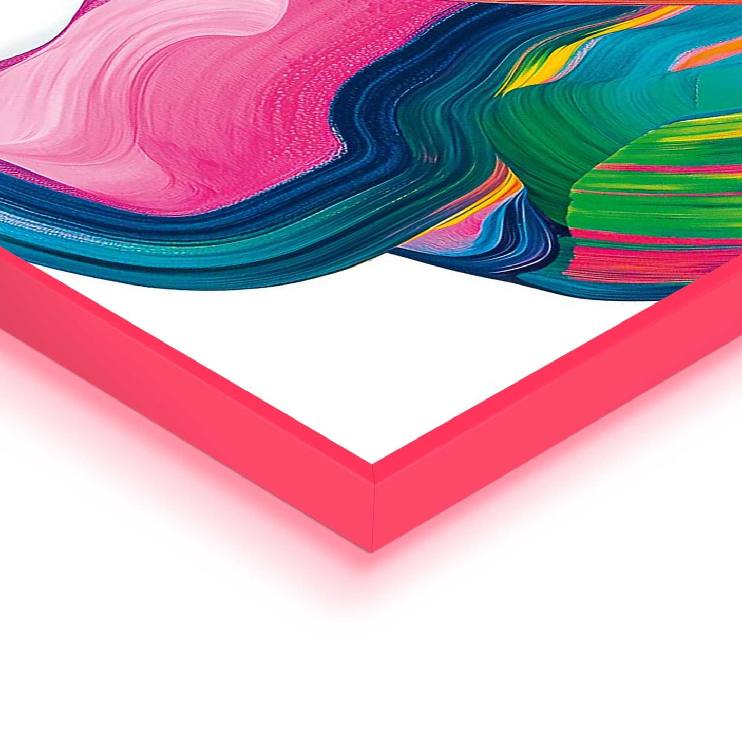 Framed Poster Fluo Abstract II 70x50