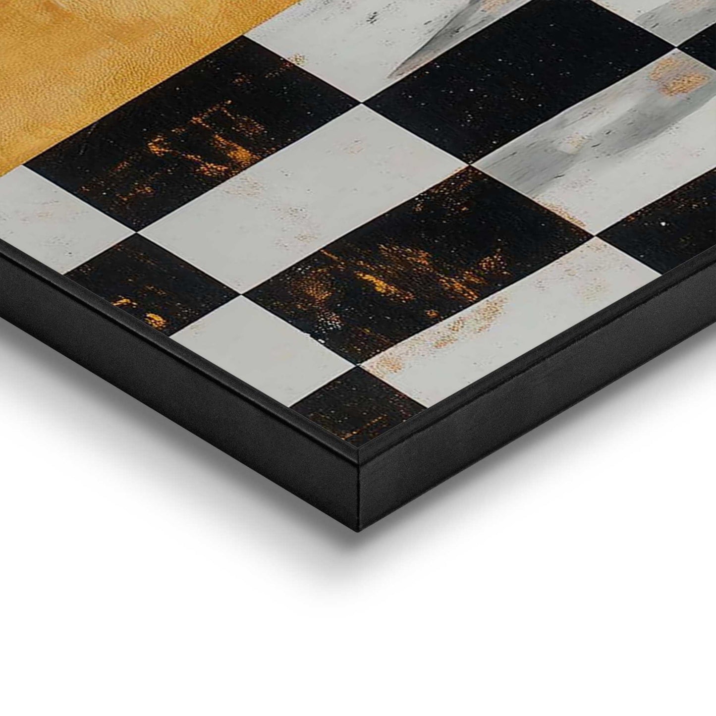 Framed Poster Woman Checkers 70x50