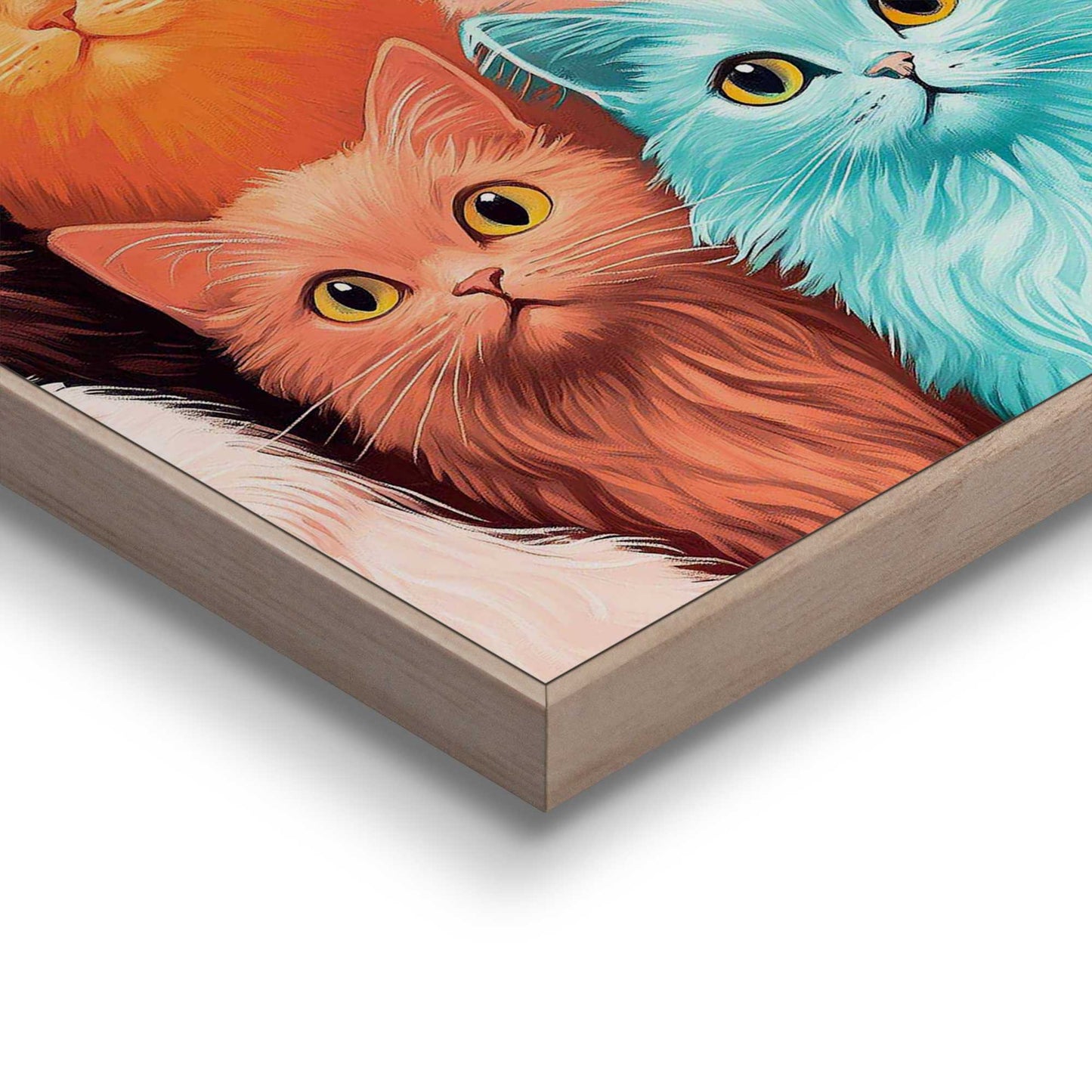 Framed Poster Cat Audience 50x40