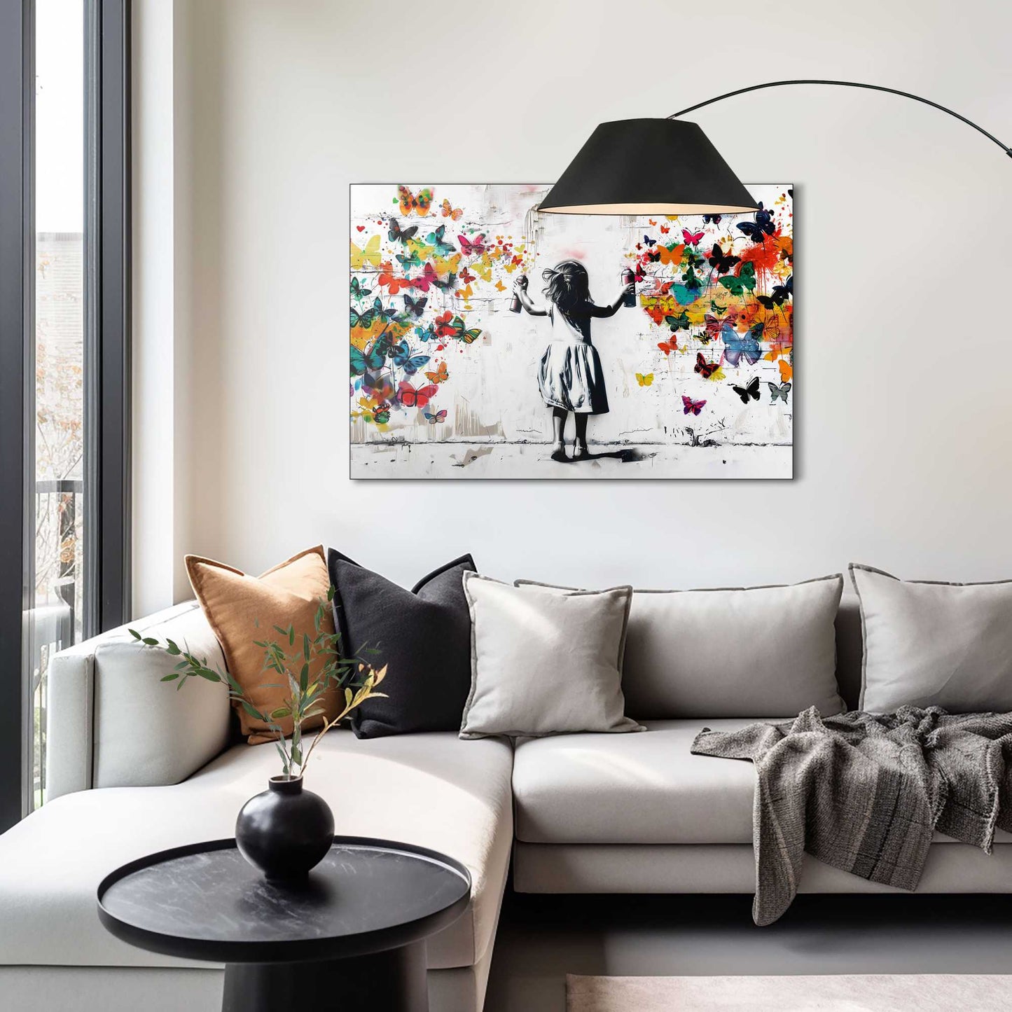 Wall Art Panel Spray of Butterflies 60x90