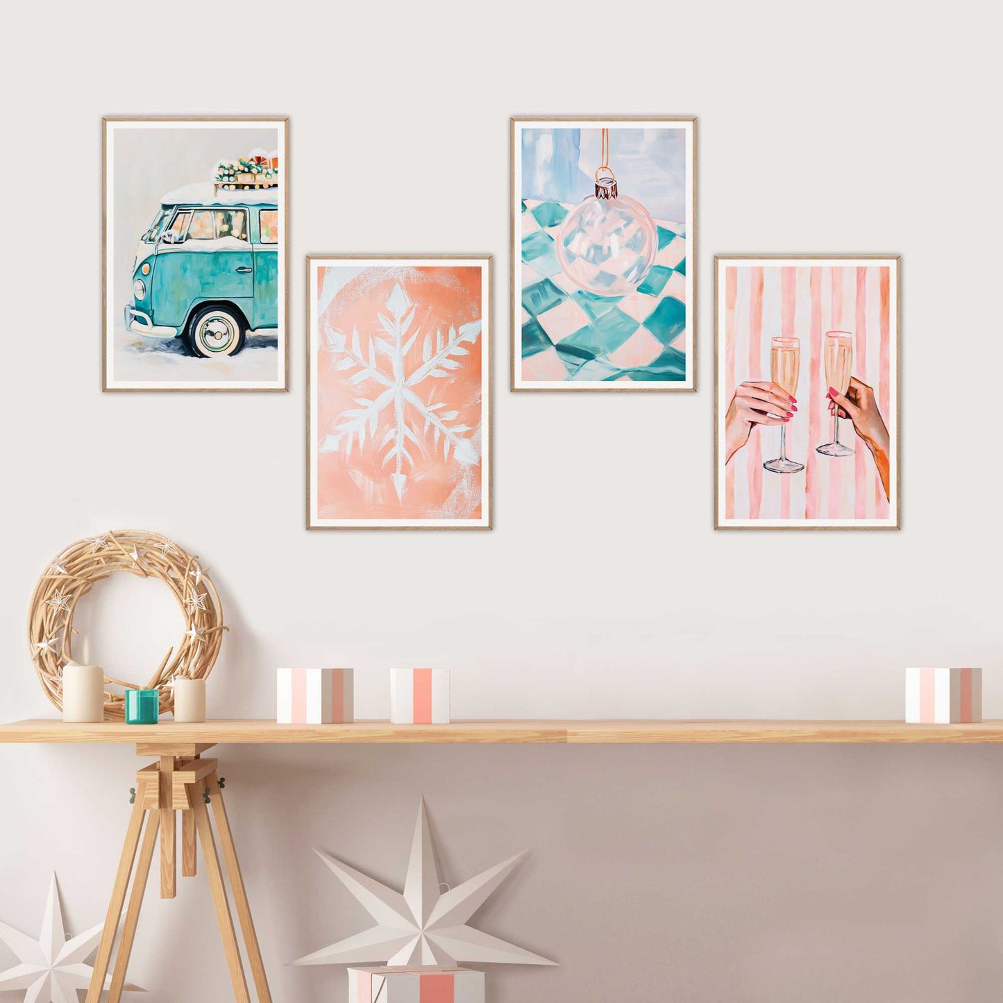 Framed Poster Christmas Time 30x20