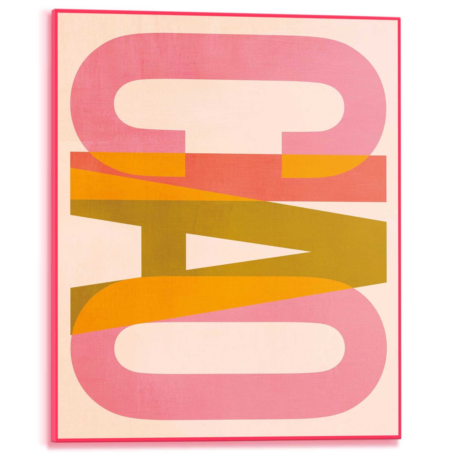 Framed Poster Ciao 50x40