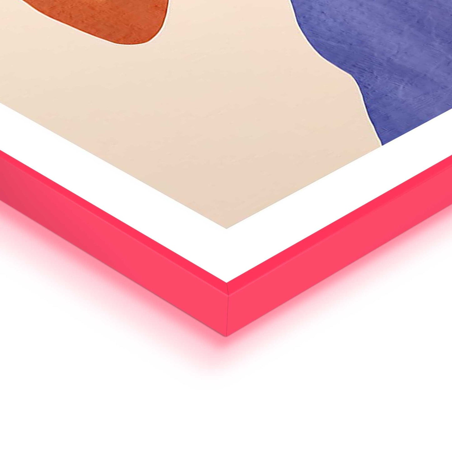 Framed Poster Dressed Lady Flowers in Neon 70x50