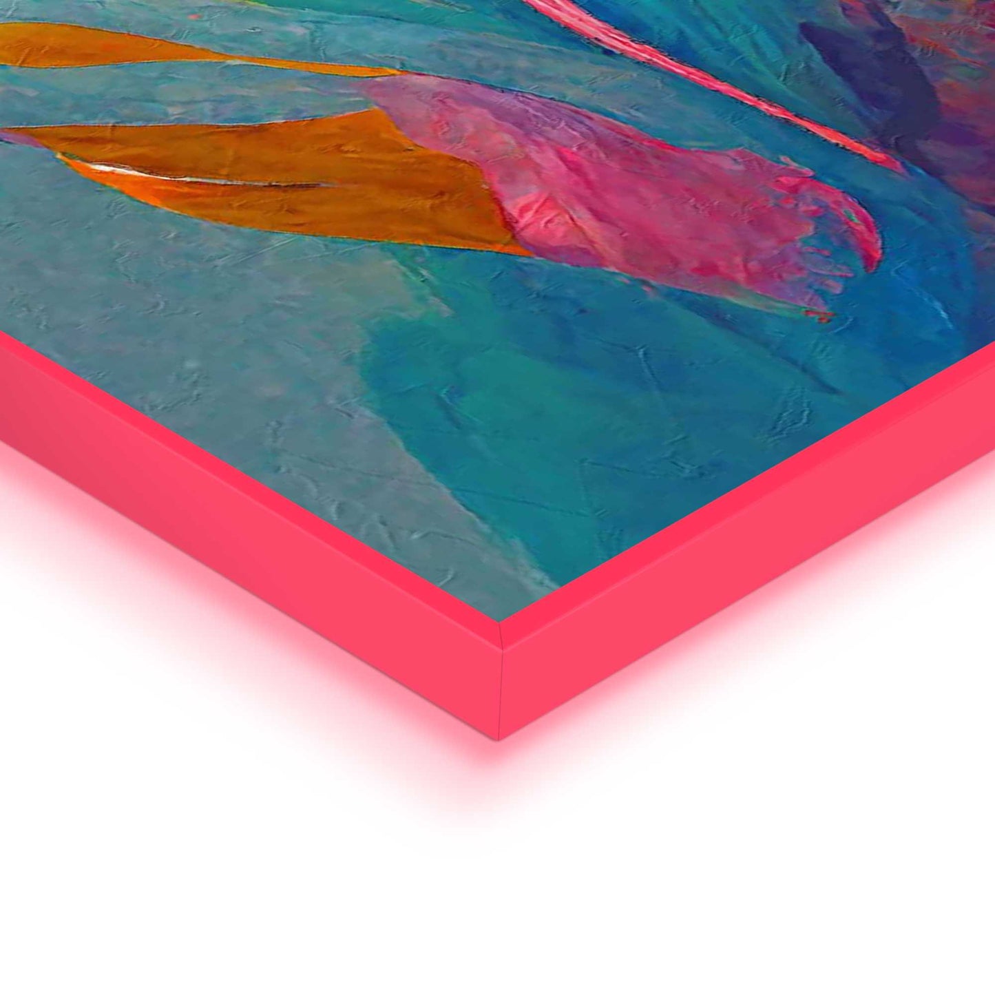 Framed Poster Colourful Painted Flowers I in Neon 70x50