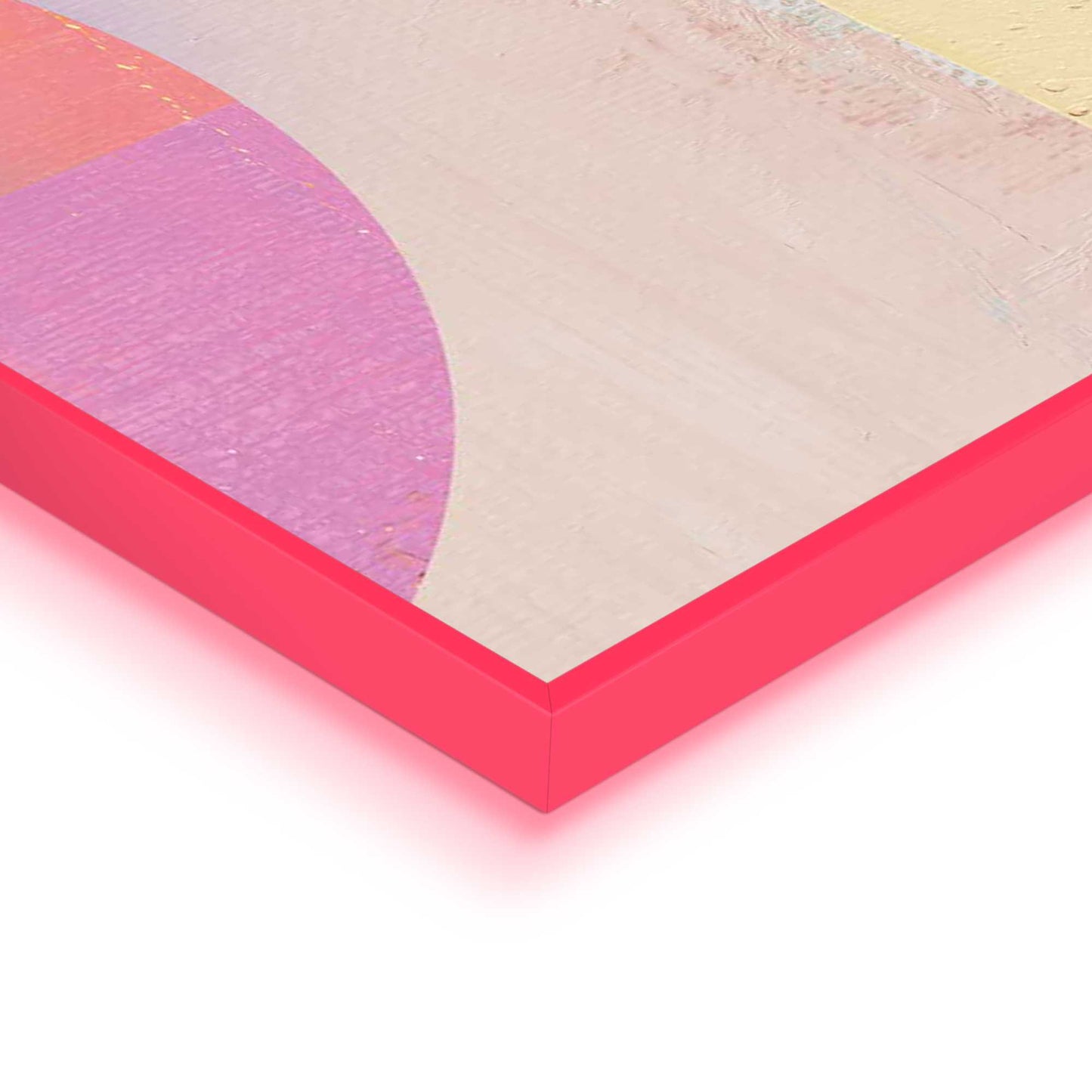 Framed Poster Abstract in Multi Colour in Neon 70x50