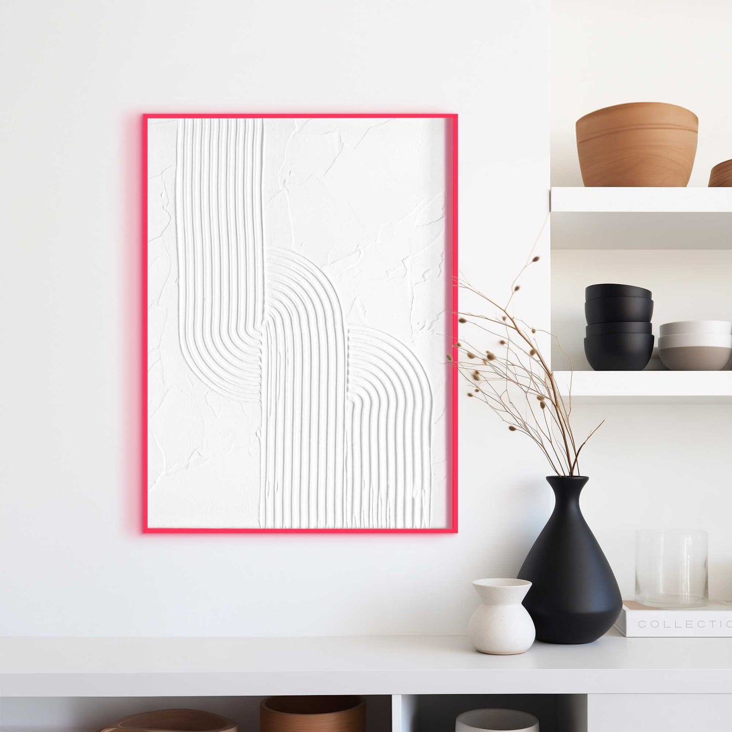 Handmade Art Knot iN Neon 40x30
