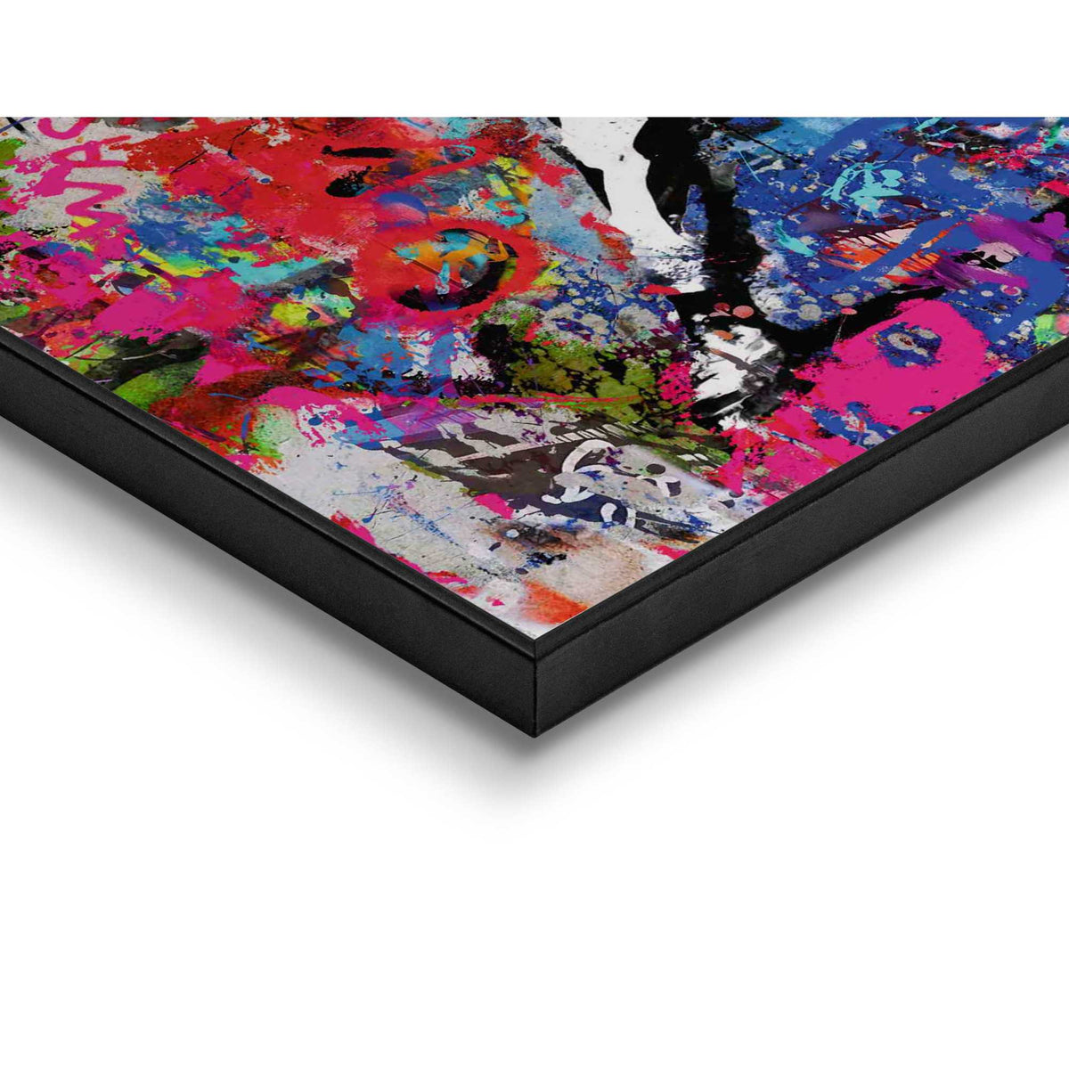 Framed Poster Graffiti Thrower 60x60
