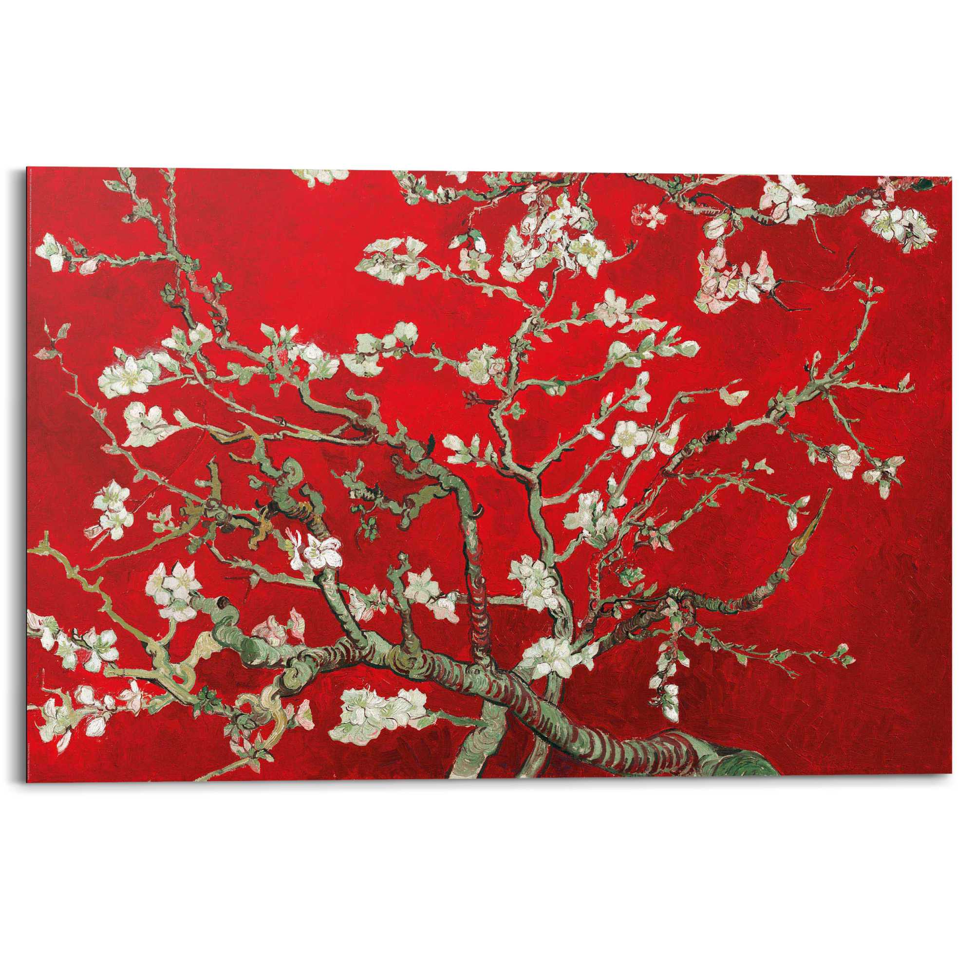 Wall Art Panel Van Gogh - almondblossom red 60x90 – Orangewallz