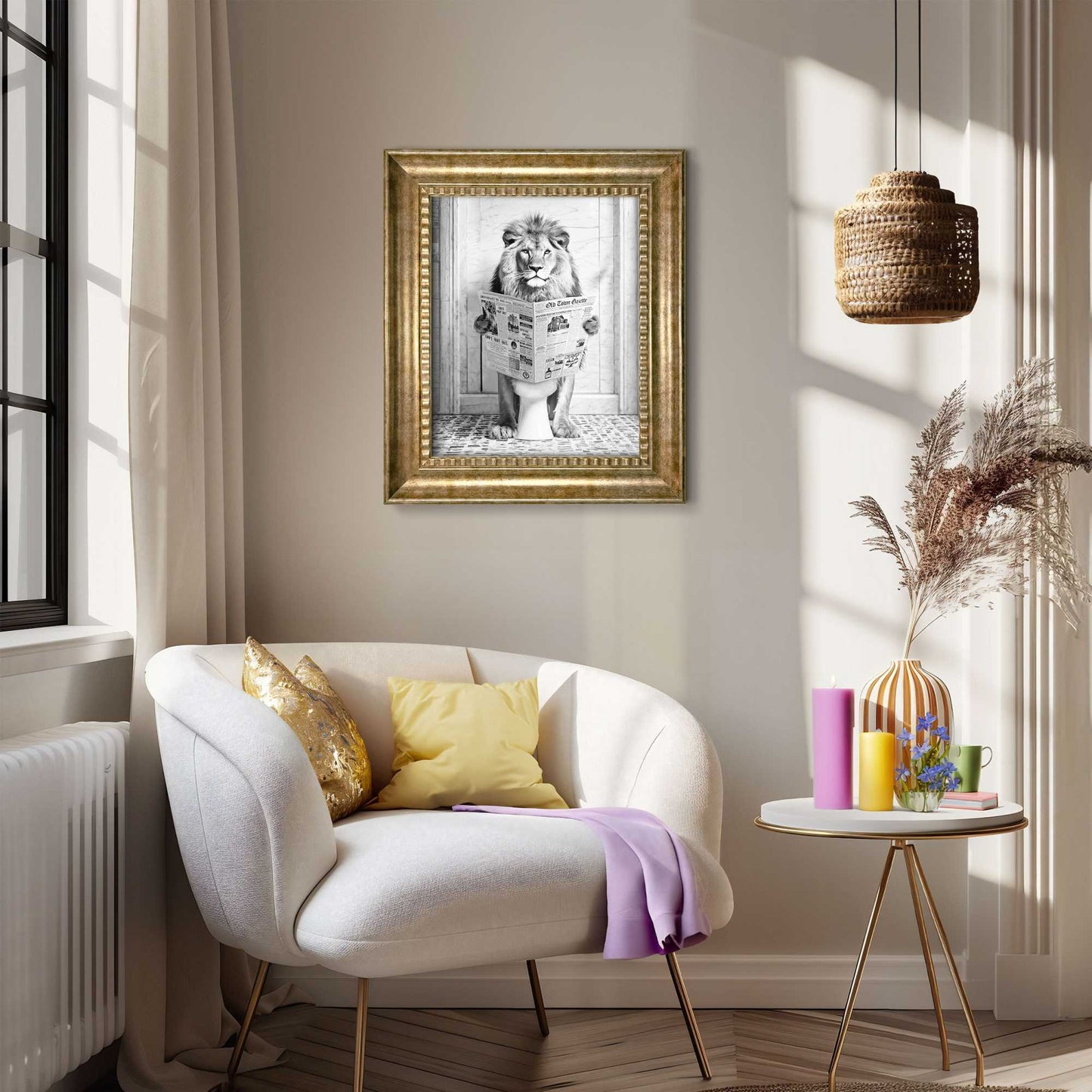 Baroque Art Lion Toilet 65x55