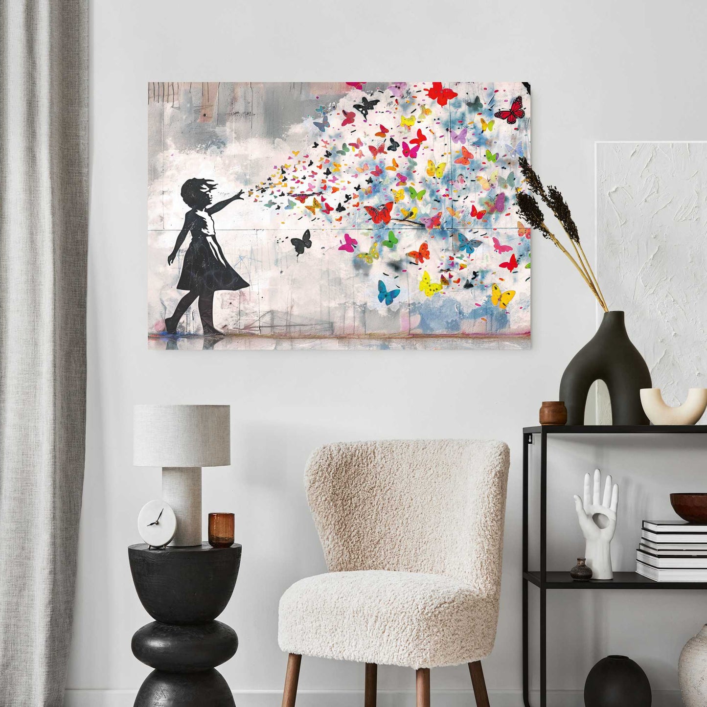 Plexiglass Balloon Girl Bright 70x100