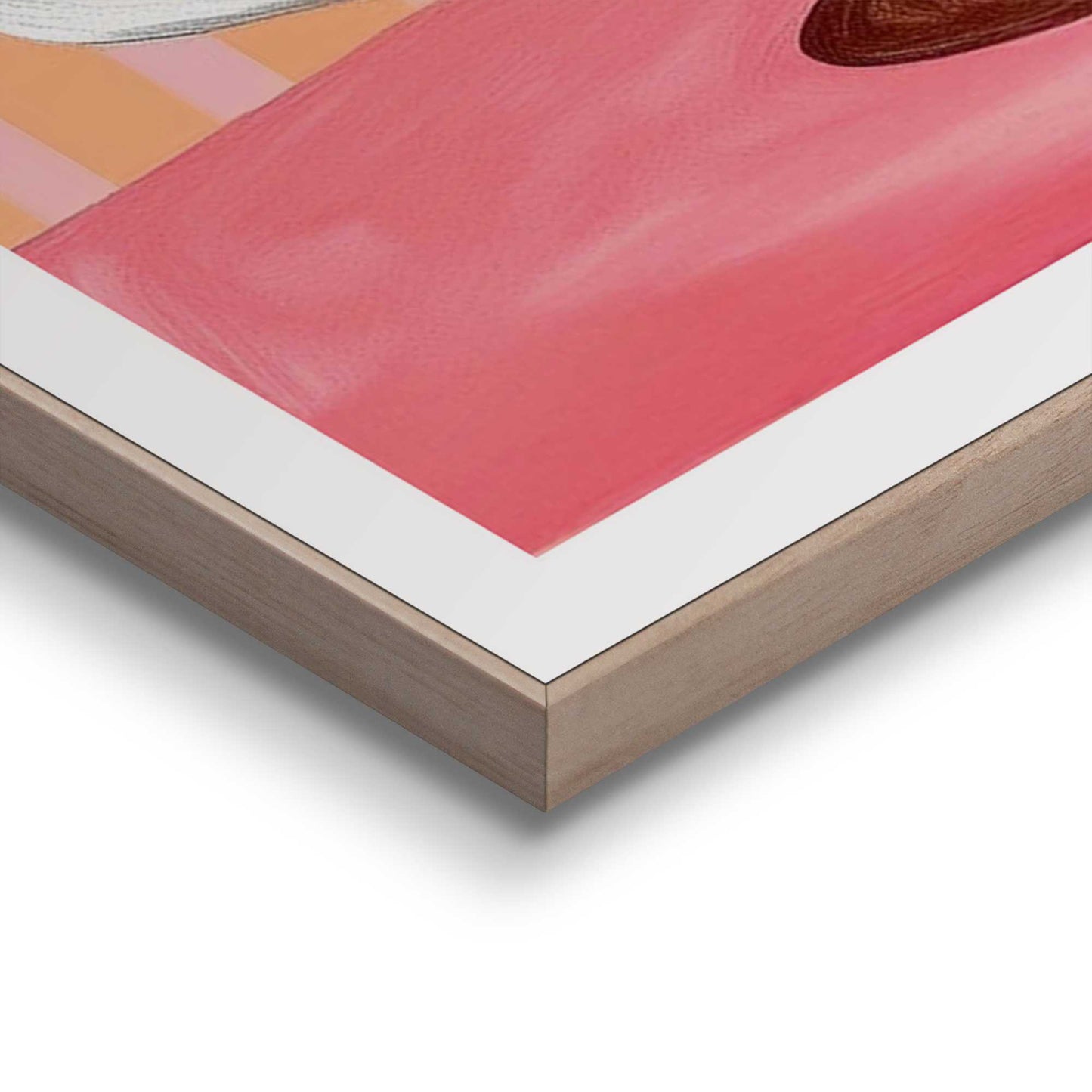 Framed Poster Good Morning Coffee - orange pink 70x50