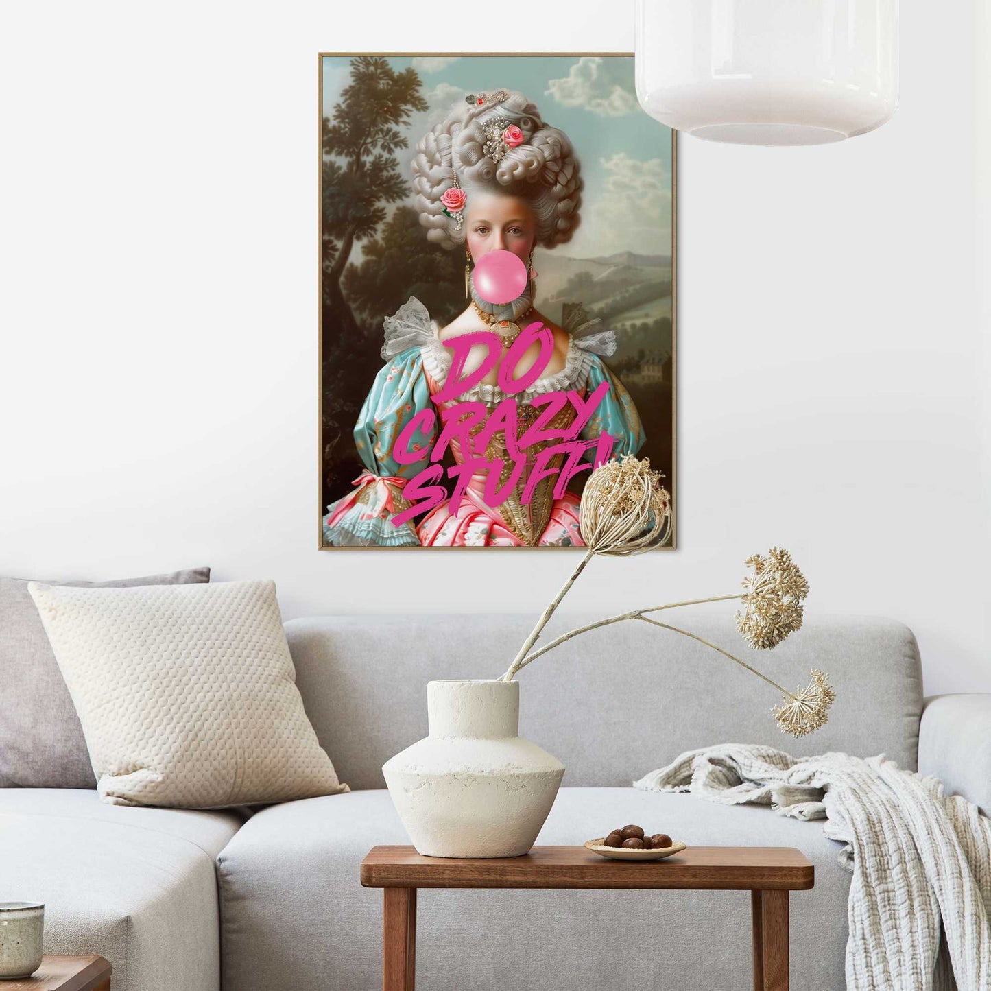Framed Poster Bubble Gum Portrait 70x50