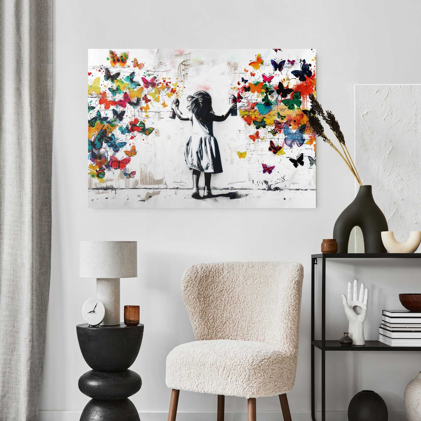 Plexiglass Spray of Butterflies 70x100